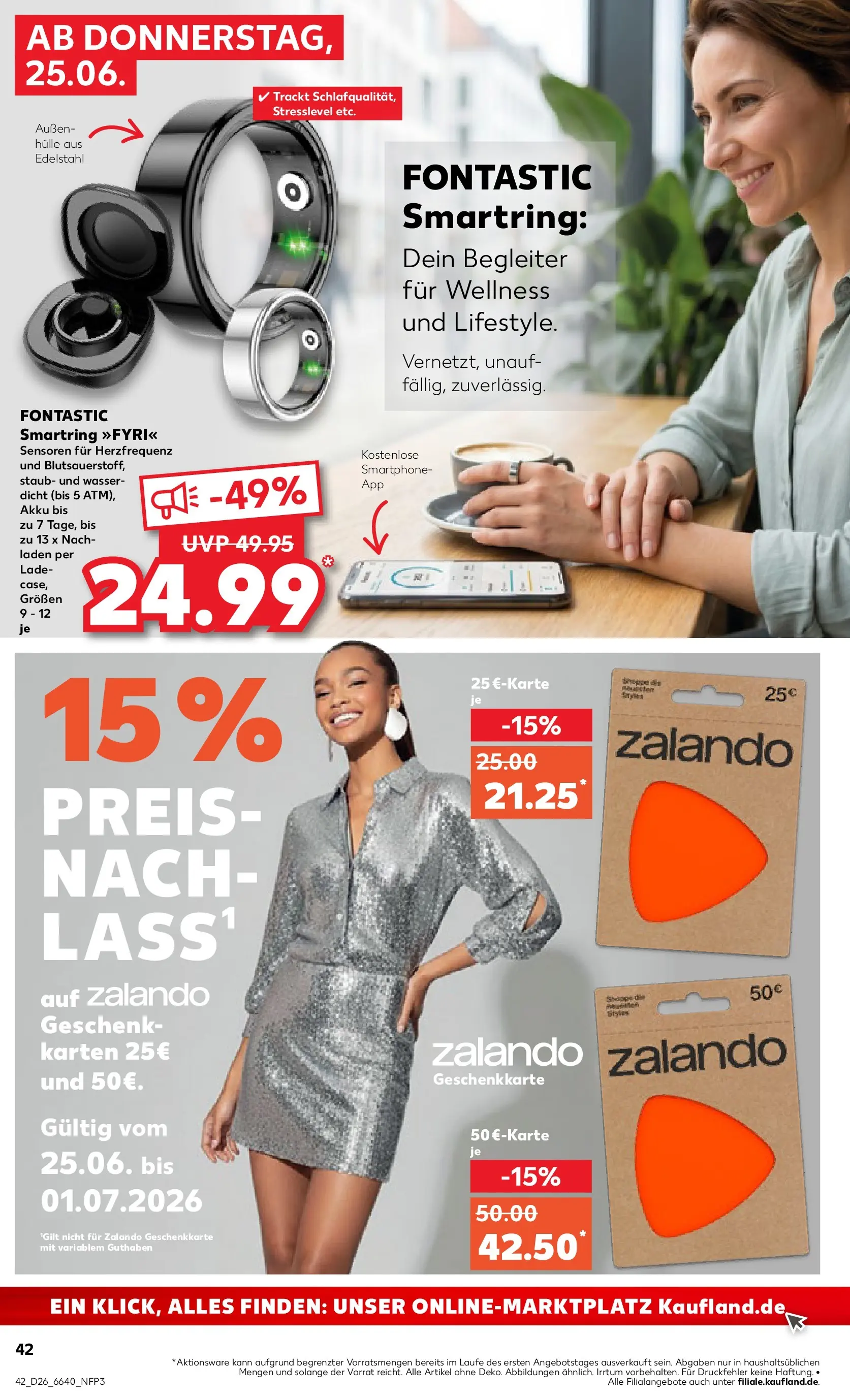 Prospekt Kaufland ab 24.06.2026 » Angebote Online zum Blättern | Seite: 42 | Produkte: Hülle, Wasser, Smartphone