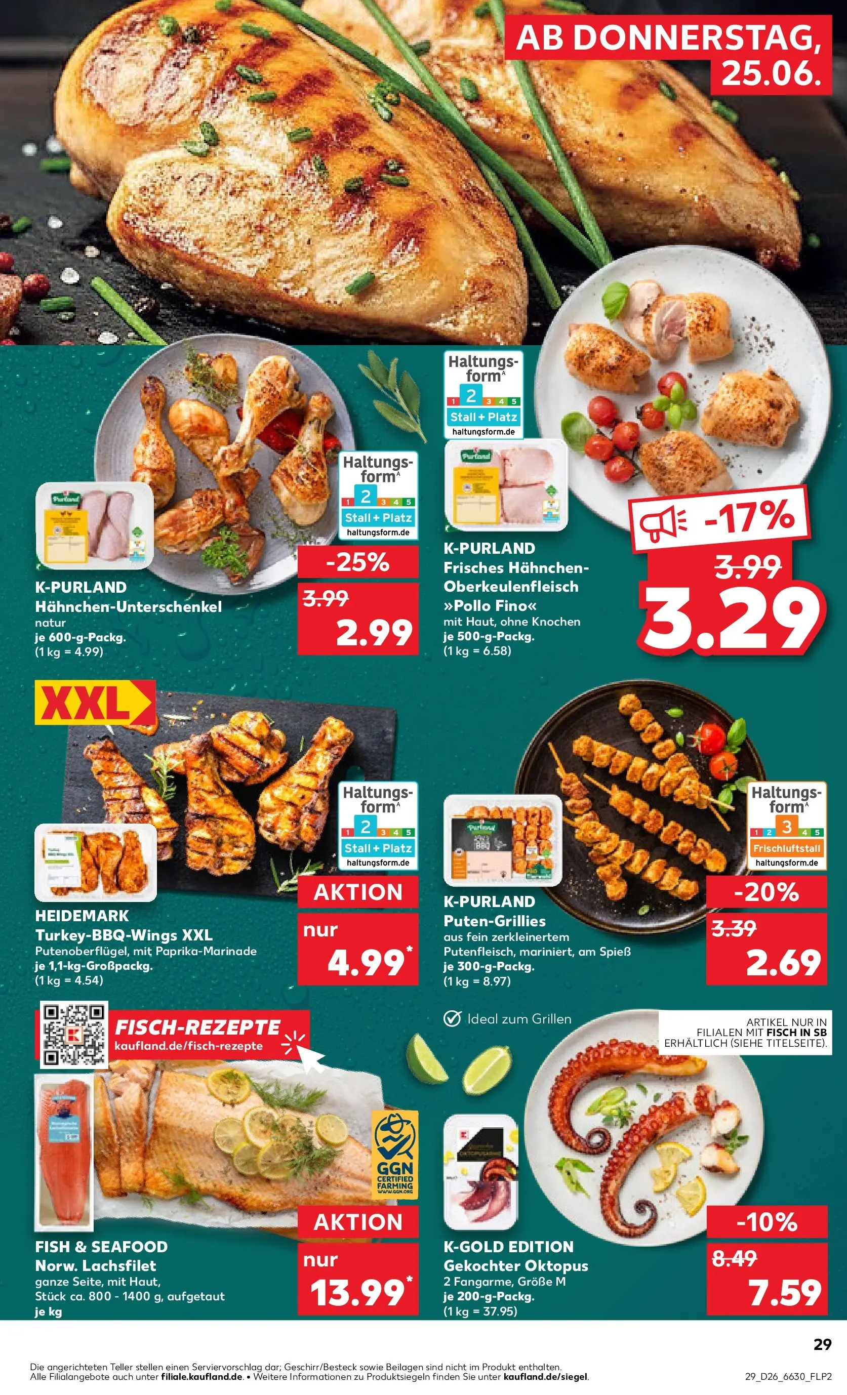 Prospekt Kaufland ab 21.06.2026 ยป Angebote und Werbung Online | Seite: 38 | Produkte: Hahnchen, Fisch Prospekt Kaufland ab 21.06.2026 ยป Angebote Online zum Blรคttern | Seite: 38 | Produkte: Hahnchen, Fisch