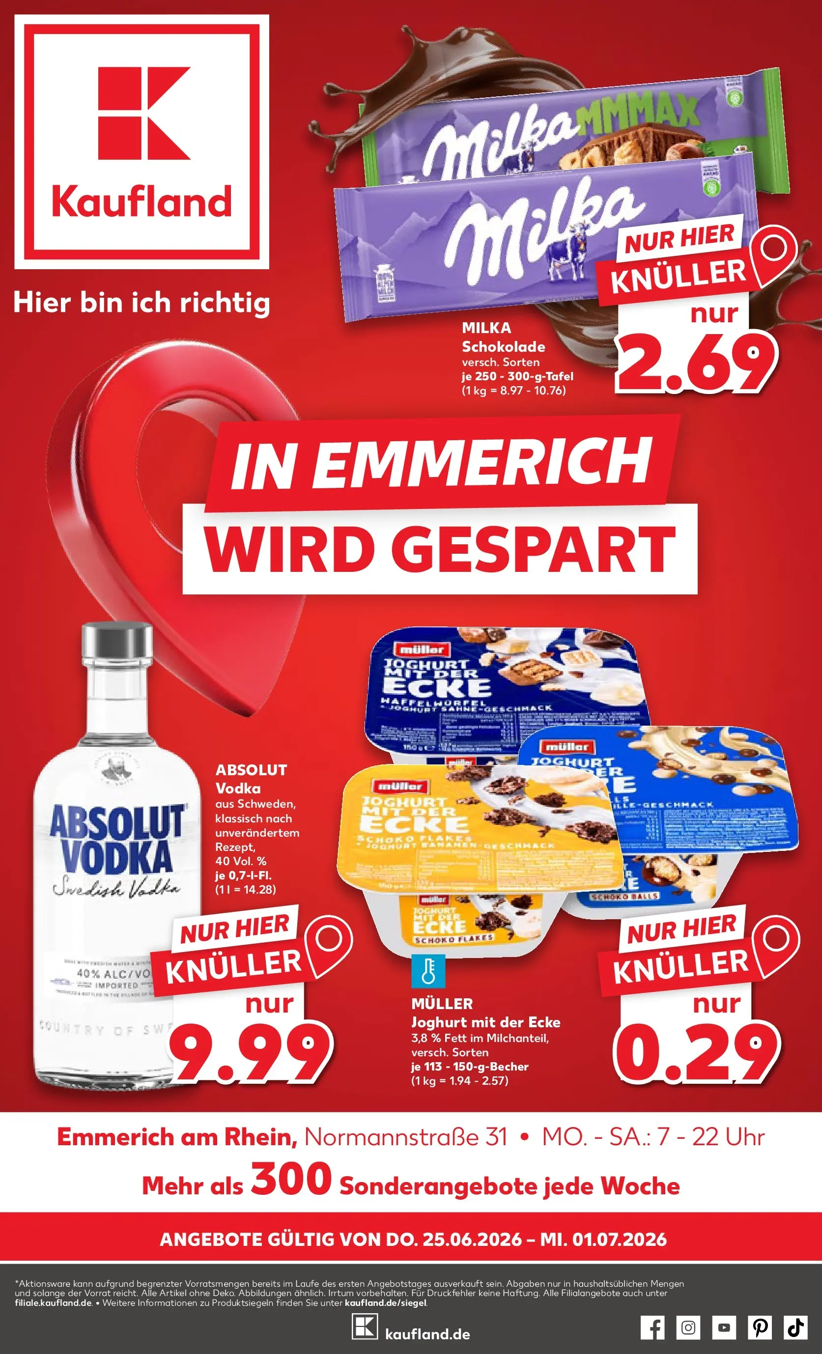 Prospekt Kaufland ab 22.06.2026 ยป Angebote und Werbung Online | Seite: 10 | Produkte: Joghurt, Bananen, Milka, Uhr Prospekt Kaufland ab 22.06.2026 ยป Angebote Online zum Blรคttern | Seite: 10 | Produkte: Joghurt, Bananen, Milka, Uhr