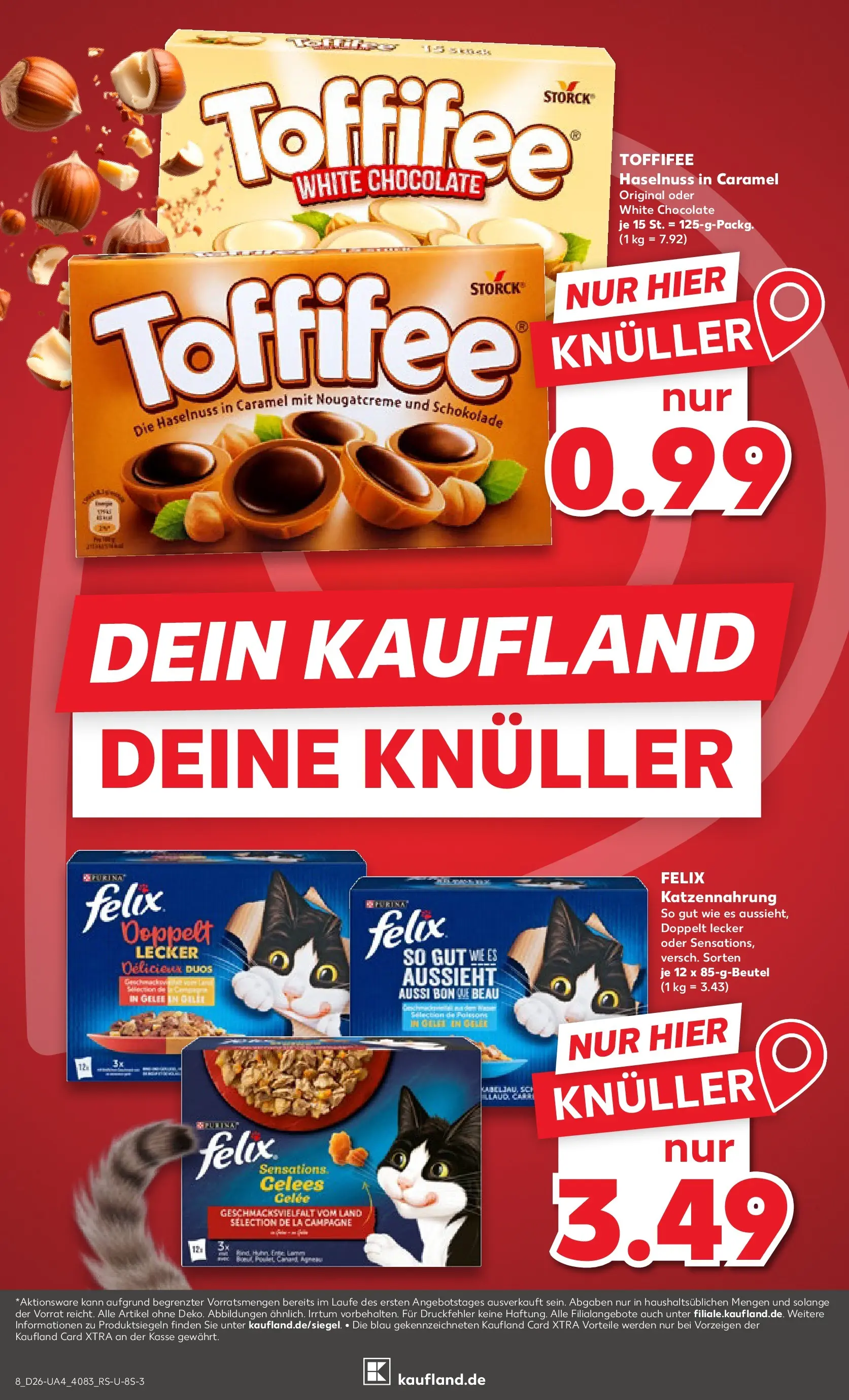 Prospekt Kaufland ab 25.06.2026 » Angebote Online zum Blättern | Seite: 8 | Produkte: Schokolade, Toffifee