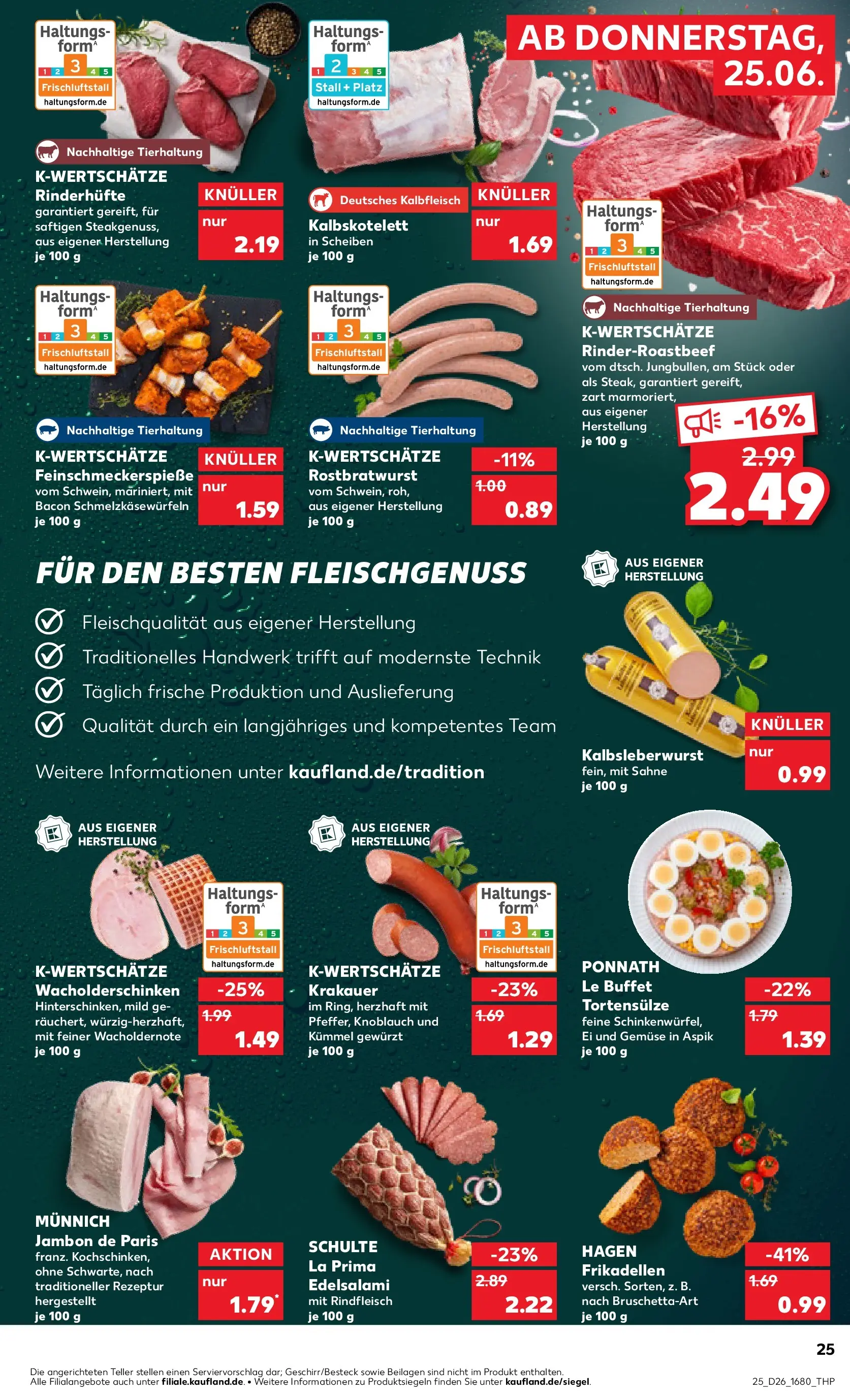 Prospekt Kaufland ab 22.06.2026 ยป Angebote und Werbung Online | Seite: 34 | Produkte: Gemรผse, Knoblauch, Salami, Steak Prospekt Kaufland ab 22.06.2026 ยป Angebote Online zum Blรคttern | Seite: 34 | Produkte: Gemรผse, Knoblauch, Salami, Steak