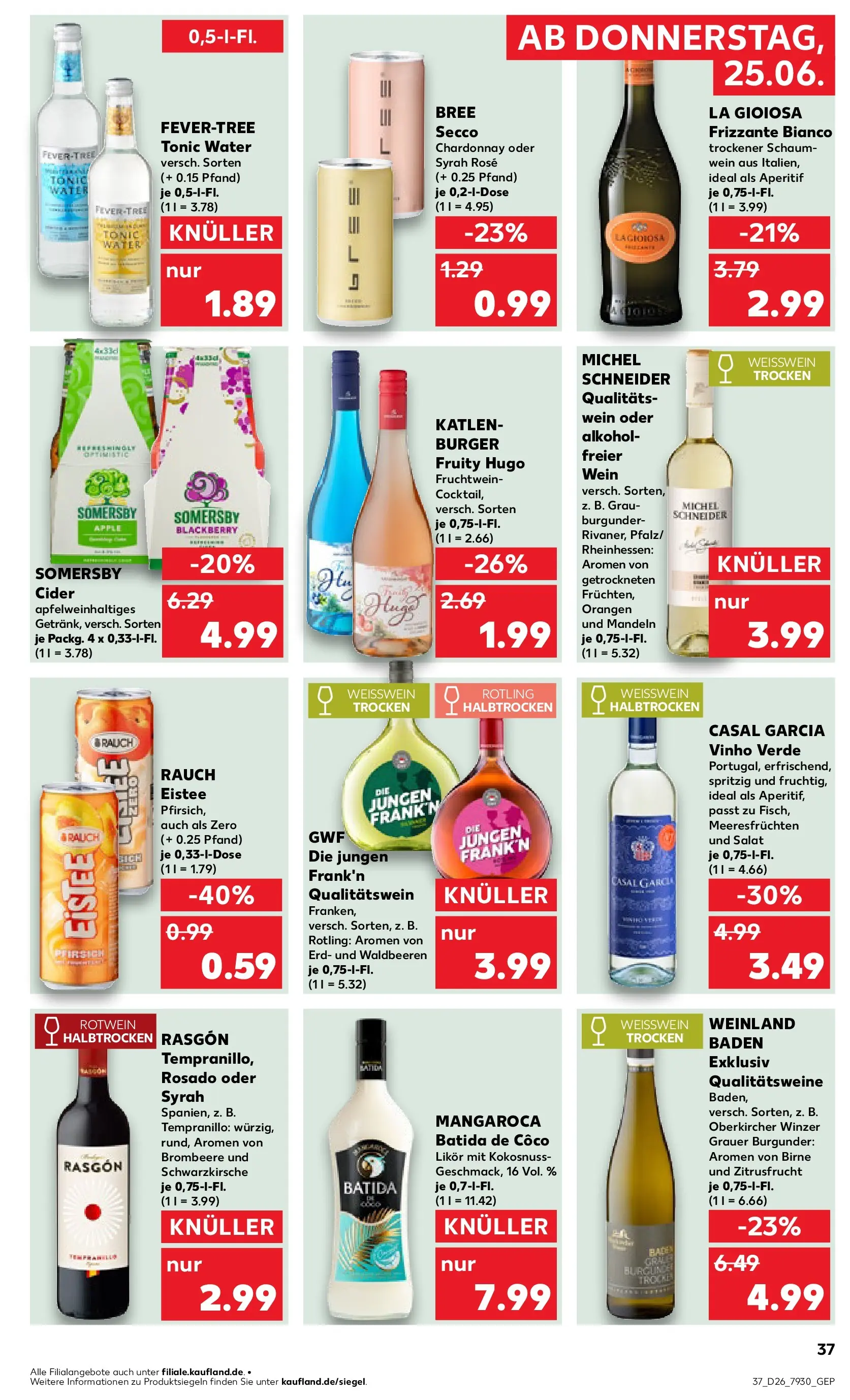 Prospekt Kaufland ab 22.06.2026 ยป Angebote und Werbung Online | Seite: 46 | Produkte: Weiรwein, Rotwein, Likรถr, Weiรwein trocken Prospekt Kaufland ab 22.06.2026 ยป Angebote Online zum Blรคttern | Seite: 46 | Produkte: Weiรwein, Rotwein, Likรถr, Weiรwein trocken