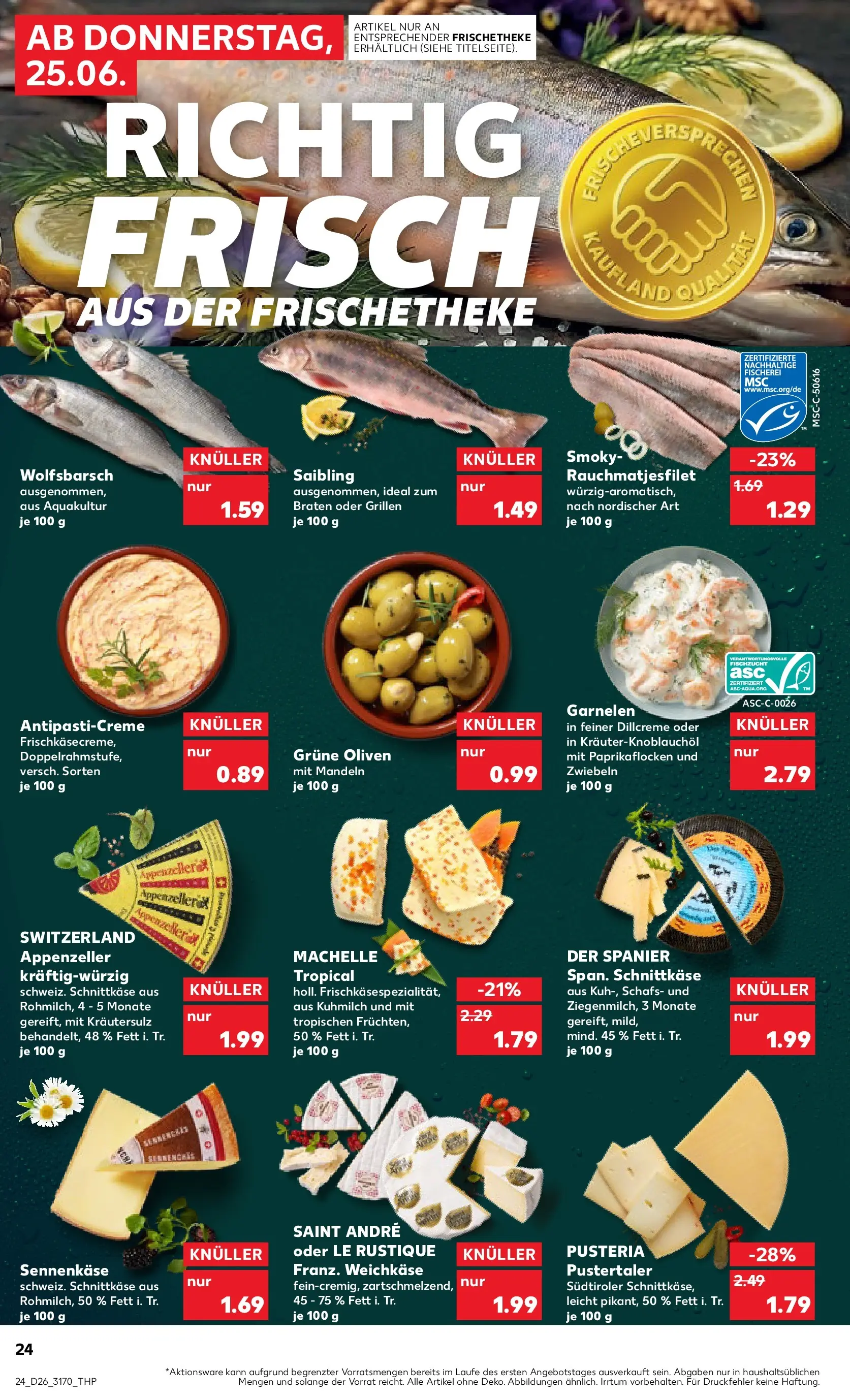 Prospekt Kaufland ab 22.06.2026 » Angebote Online zum Blättern | Seite: 33 | Produkte: Garnelen, Mandeln, Zwiebeln