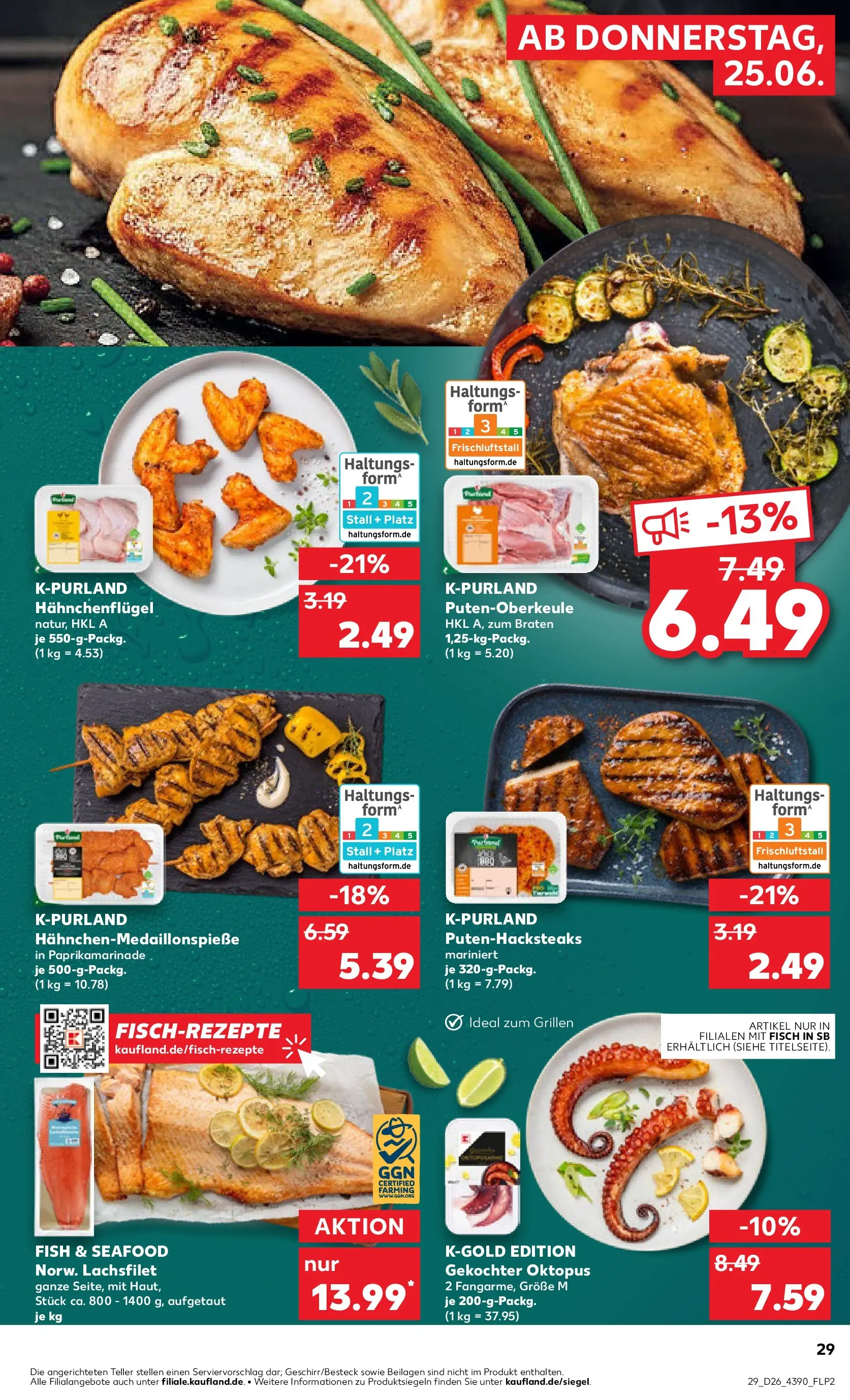 Prospekt Kaufland ab 25.06.2026 » Angebote Online zum Blättern | Seite: 29 | Produkte: Fisch