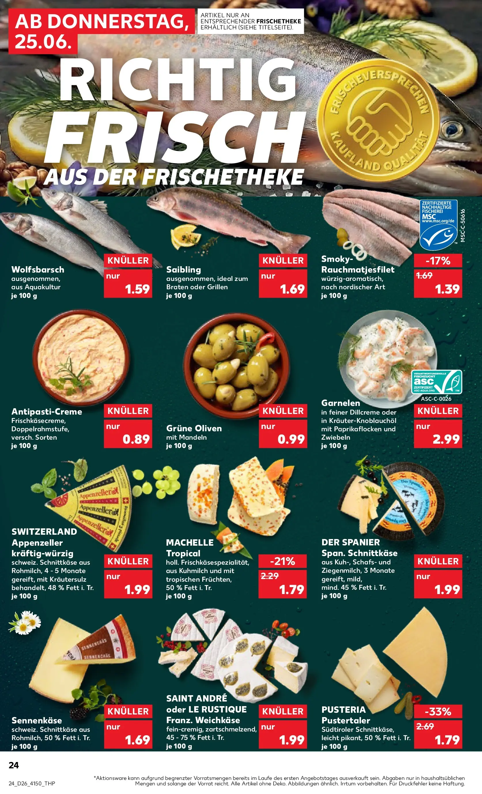 Prospekt Kaufland ab 22.06.2026 » Angebote Online zum Blättern | Seite: 33 | Produkte: Garnelen, Mandeln, Zwiebeln