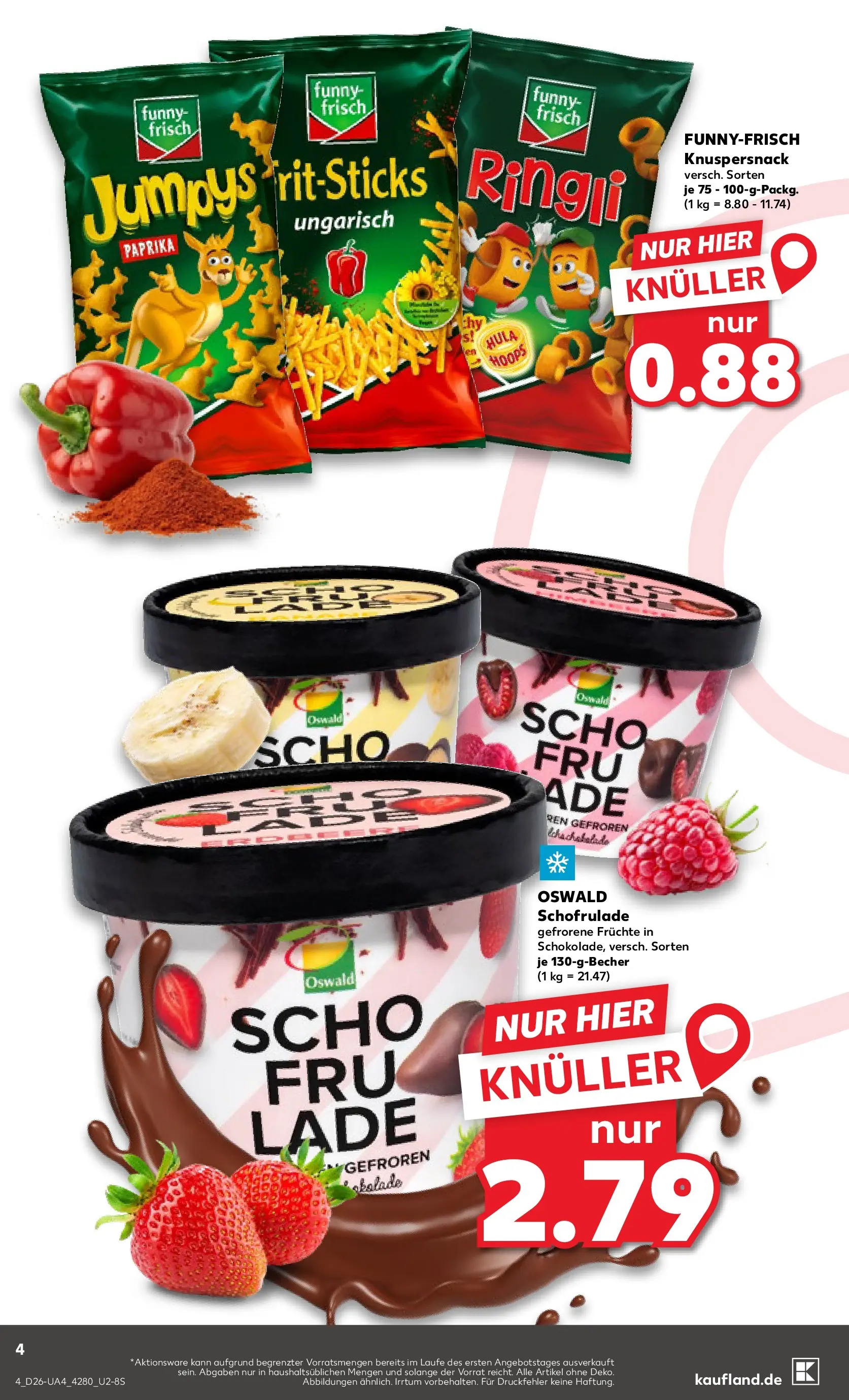 Prospekt Kaufland ab 25.06.2026 » Angebote Online zum Blättern | Seite: 4 | Produkte: Funny frisch, Paprika