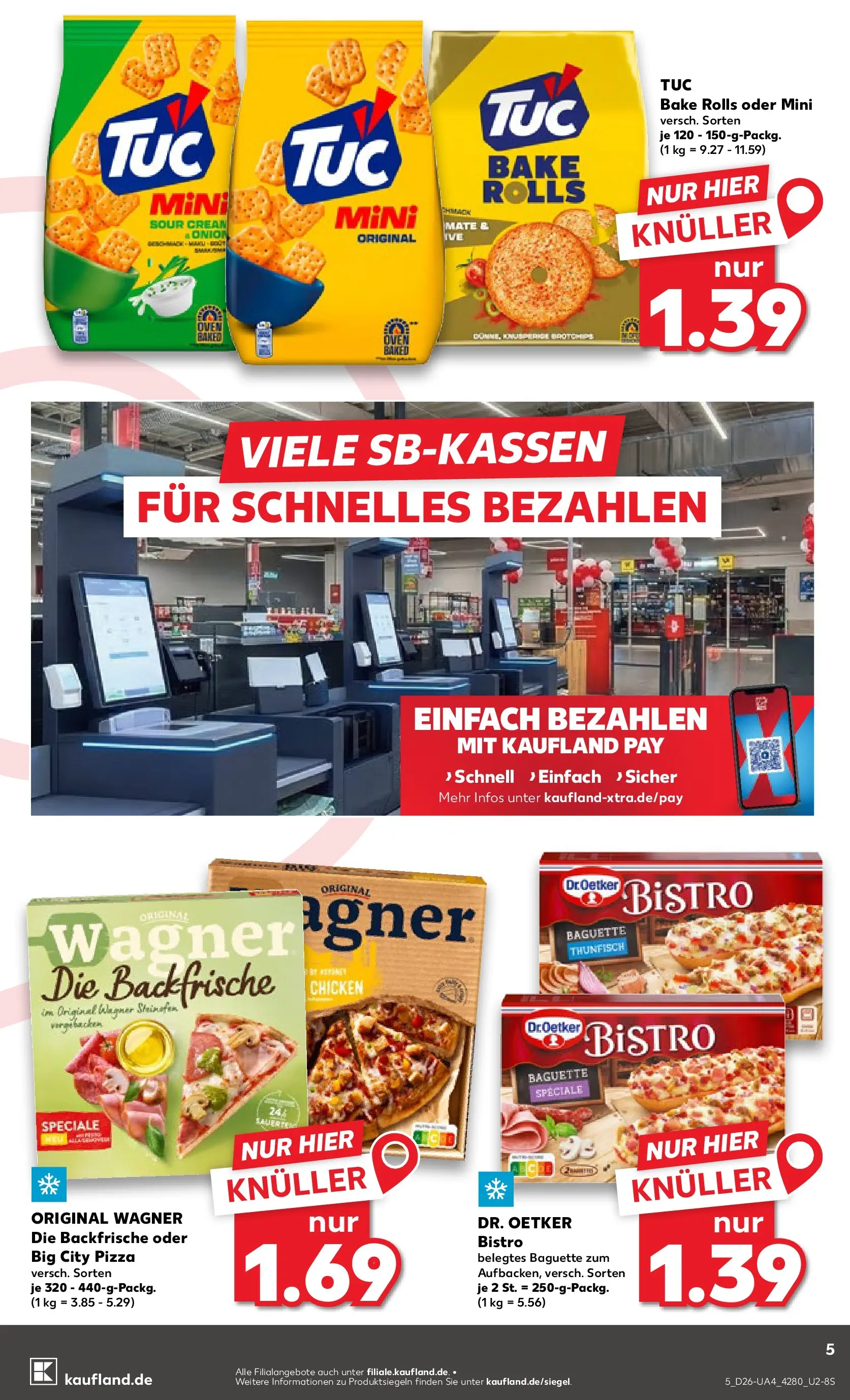Prospekt Kaufland ab 25.06.2026 » Angebote Online zum Blättern | Seite: 5 | Produkte: Thunfisch, Baguette, Pizza