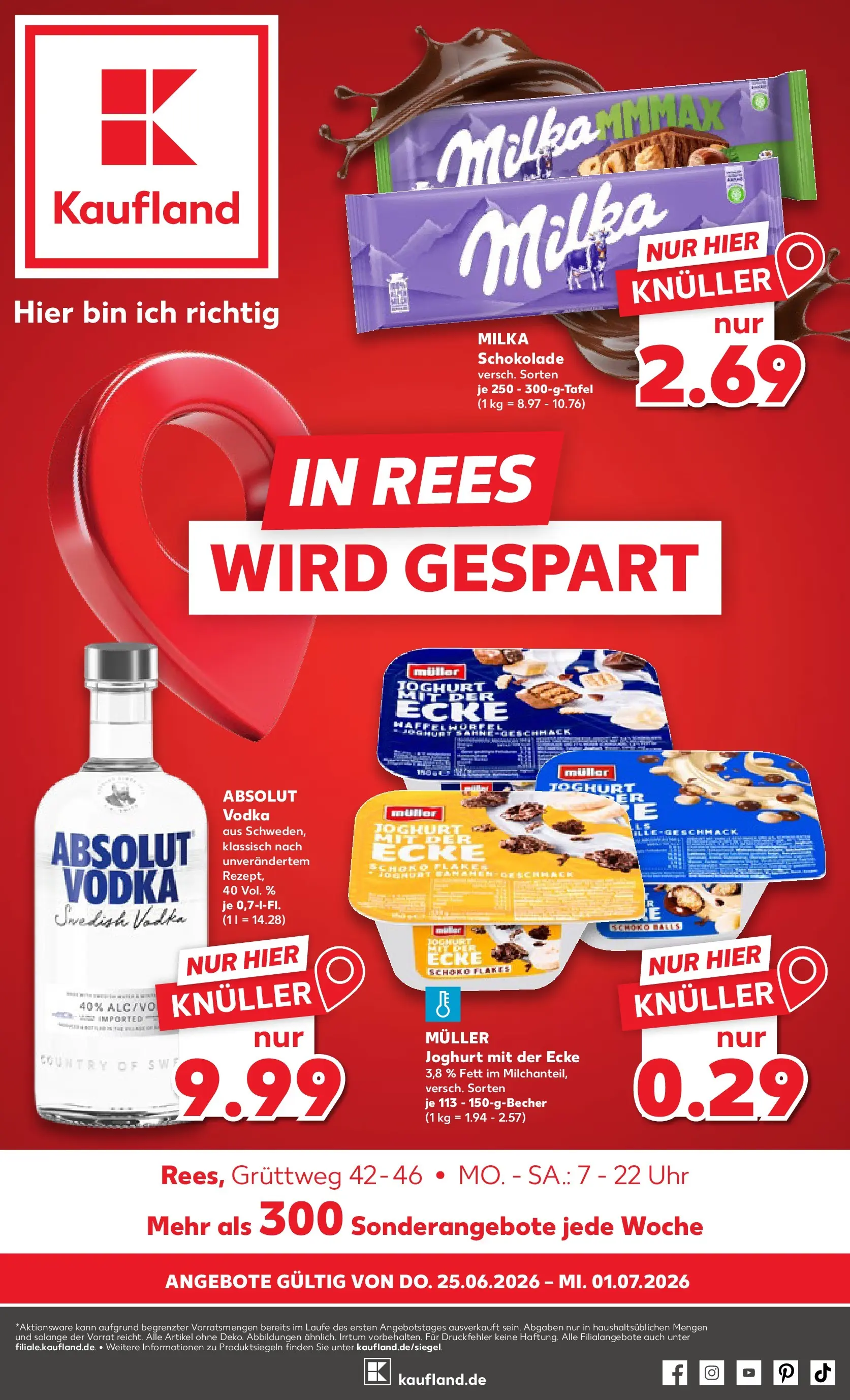 Prospekt Kaufland ab 22.06.2026 ยป Angebote und Werbung Online | Seite: 10 | Produkte: Joghurt, Schokolade, Milka schokolade, Sahne Prospekt Kaufland ab 22.06.2026 ยป Angebote Online zum Blรคttern | Seite: 10 | Produkte: Joghurt, Schokolade, Milka schokolade, Sahne