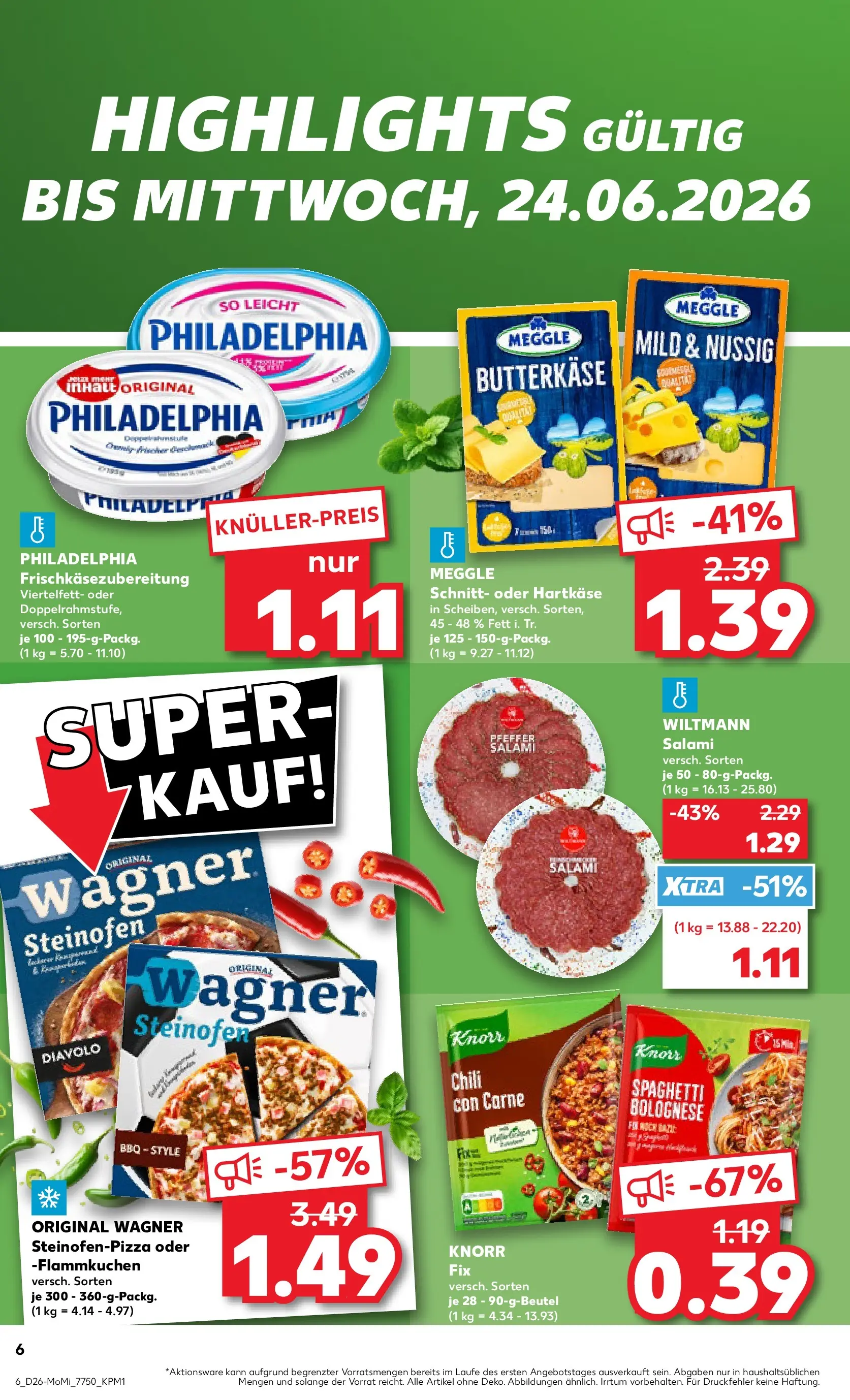 Prospekt Kaufland ab 22.06.2026 ยป Angebote und Werbung Online | Seite: 6 Prospekt Kaufland ab 22.06.2026 ยป Angebote Online zum Blรคttern | Seite: 6