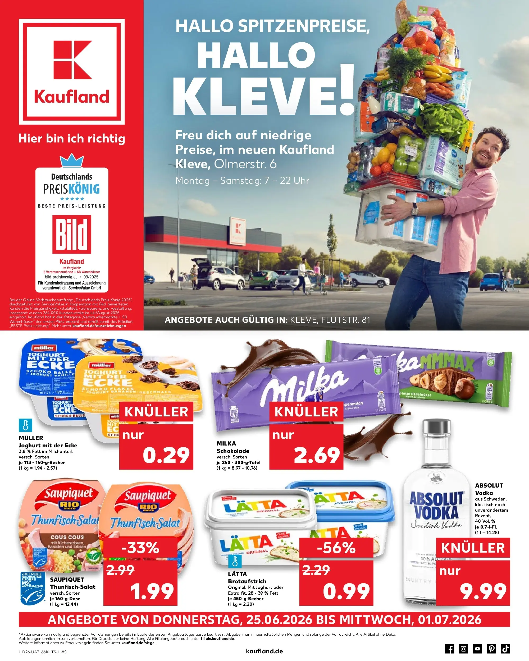 Prospekt Kaufland ab 22.06.2026 ยป Angebote und Werbung Online | Seite: 10 | Produkte: Joghurt, Milka schokolade, Milka, Lรคtta Prospekt Kaufland ab 22.06.2026 ยป Angebote Online zum Blรคttern | Seite: 10 | Produkte: Joghurt, Milka schokolade, Milka, Lรคtta