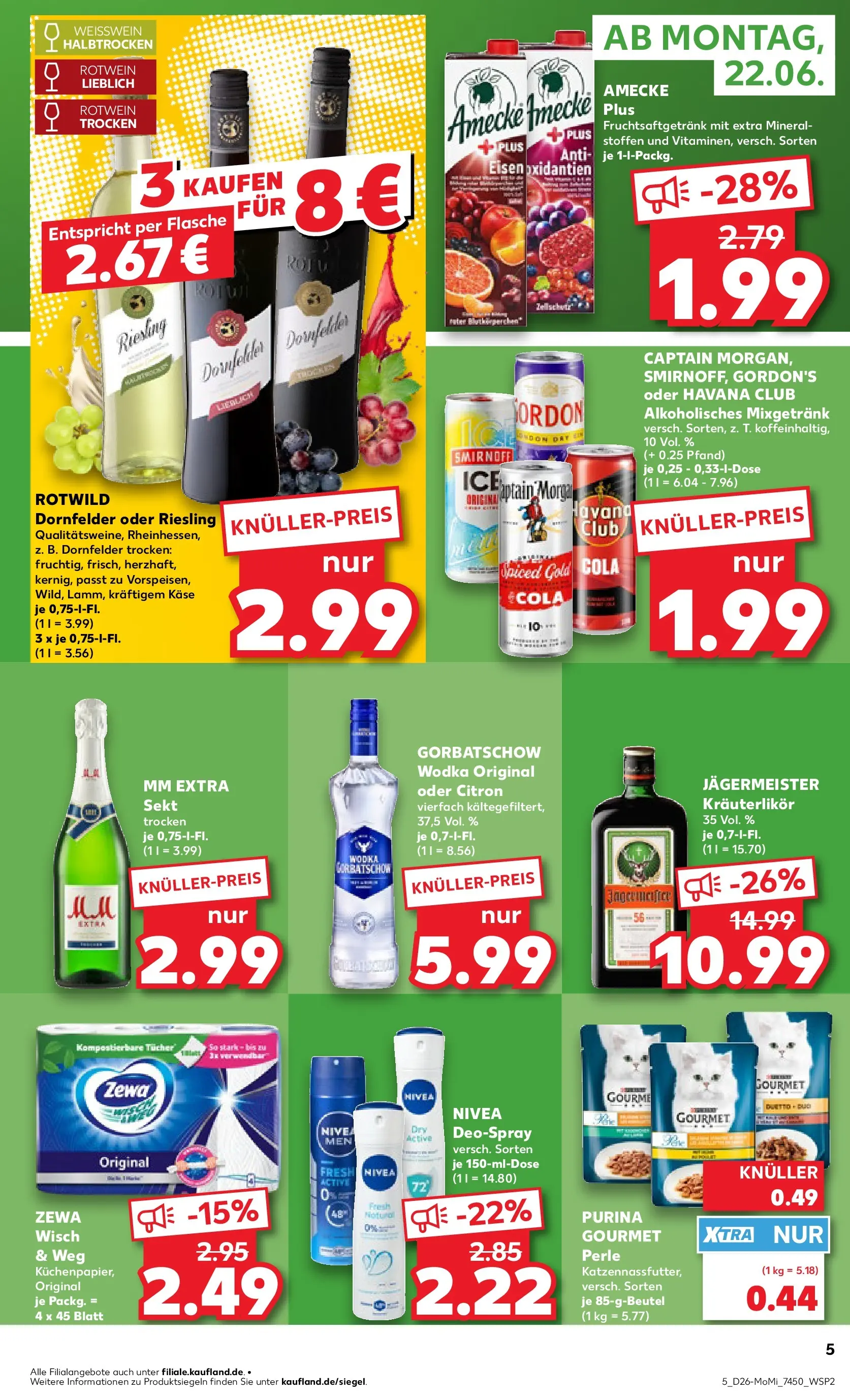 Prospekt Kaufland ab 22.06.2026 ยป Angebote und Werbung Online | Seite: 5 Prospekt Kaufland ab 22.06.2026 ยป Angebote Online zum Blรคttern | Seite: 5