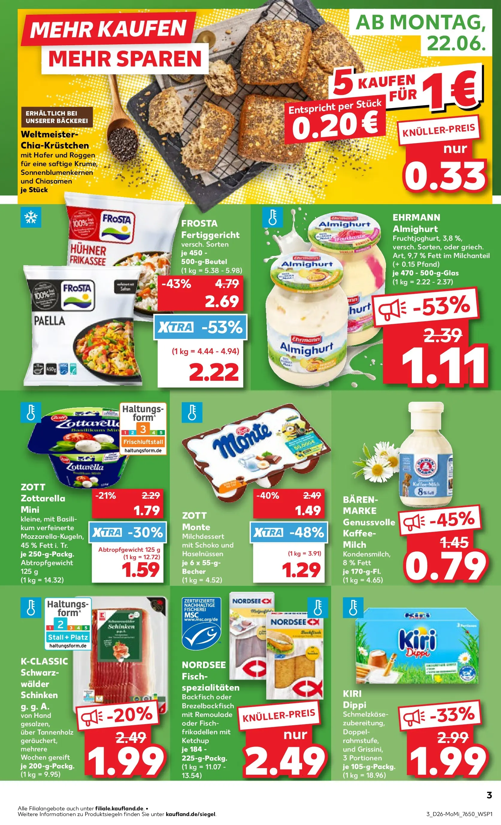 Prospekt Kaufland ab 22.06.2026 ยป Angebote und Werbung Online | Seite: 3 Prospekt Kaufland ab 22.06.2026 ยป Angebote Online zum Blรคttern | Seite: 3