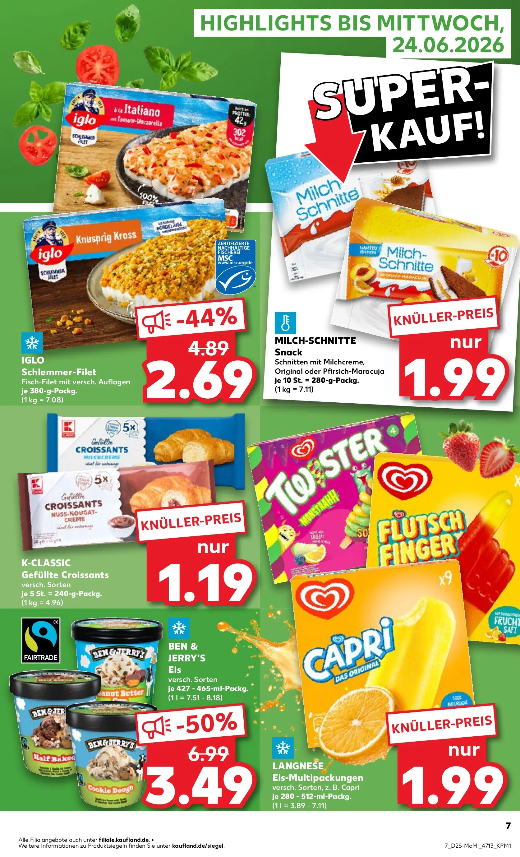 Prospekt Kaufland ab 22.06.2026 ยป Angebote und Werbung Online | Seite: 7 Prospekt Kaufland ab 22.06.2026 ยป Angebote Online zum Blรคttern | Seite: 7