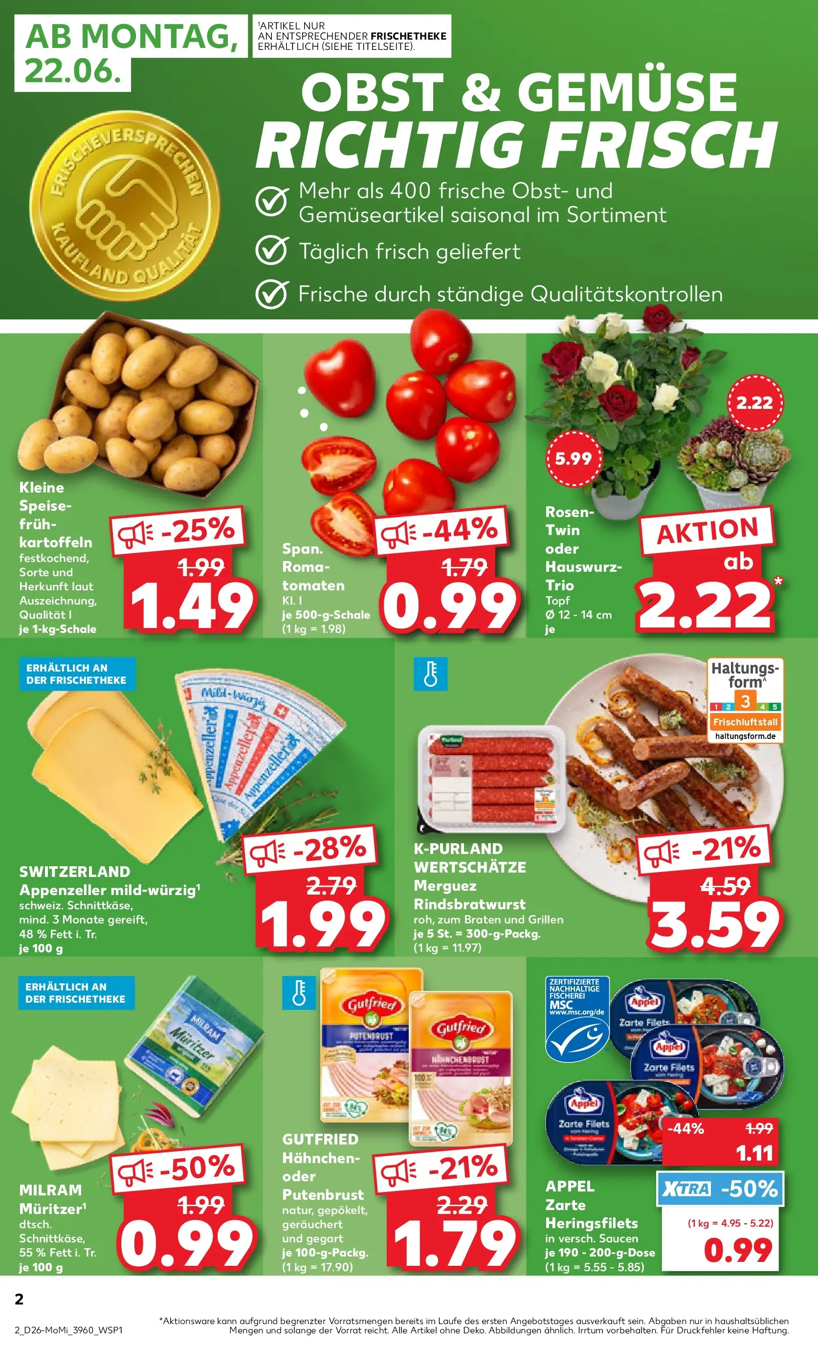 Prospekt Kaufland ab 22.06.2026 ยป Angebote und Werbung Online | Seite: 2 Prospekt Kaufland ab 22.06.2026 ยป Angebote Online zum Blรคttern | Seite: 2