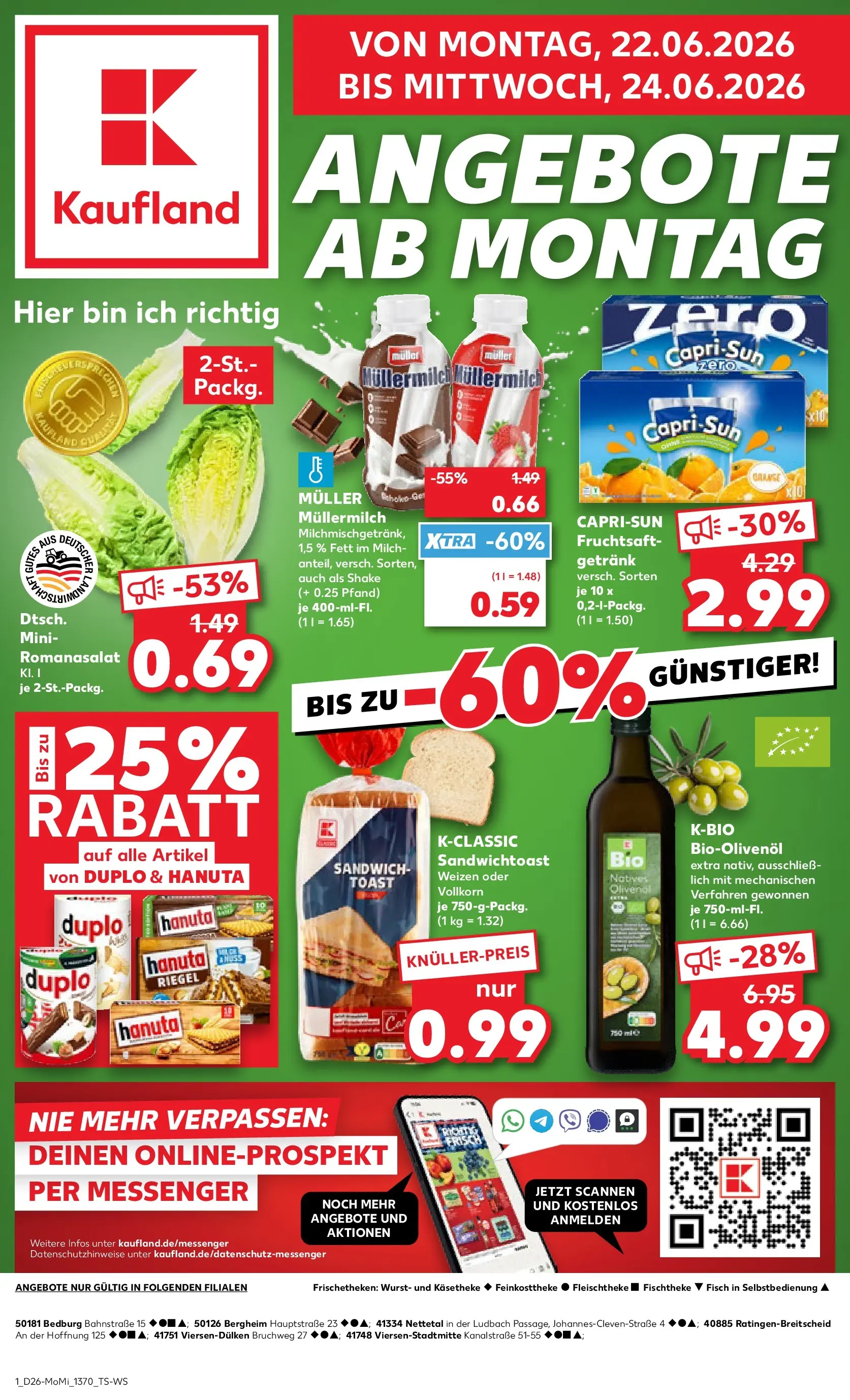 Prospekt Kaufland ab 21.06.2026 ยป Angebote und Werbung Online | Seite: 1 Prospekt Kaufland ab 21.06.2026 ยป Angebote Online zum Blรคttern | Seite: 1
