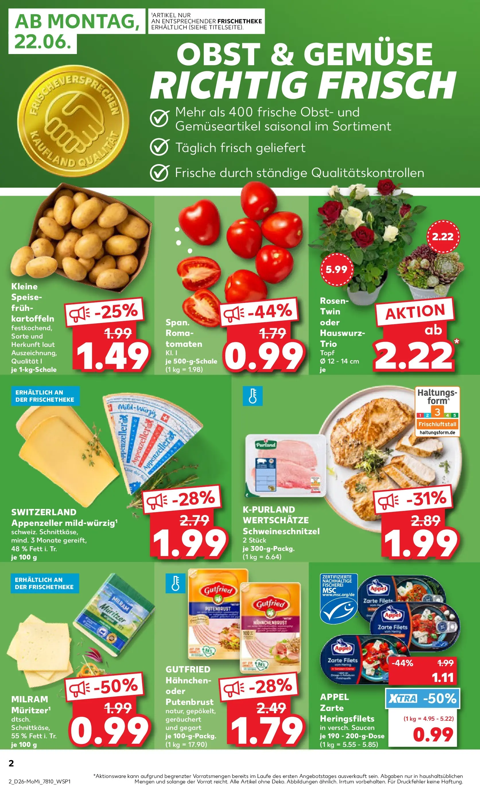 Prospekt Kaufland ab 22.06.2026 ยป Angebote und Werbung Online | Seite: 2 Prospekt Kaufland ab 22.06.2026 ยป Angebote Online zum Blรคttern | Seite: 2