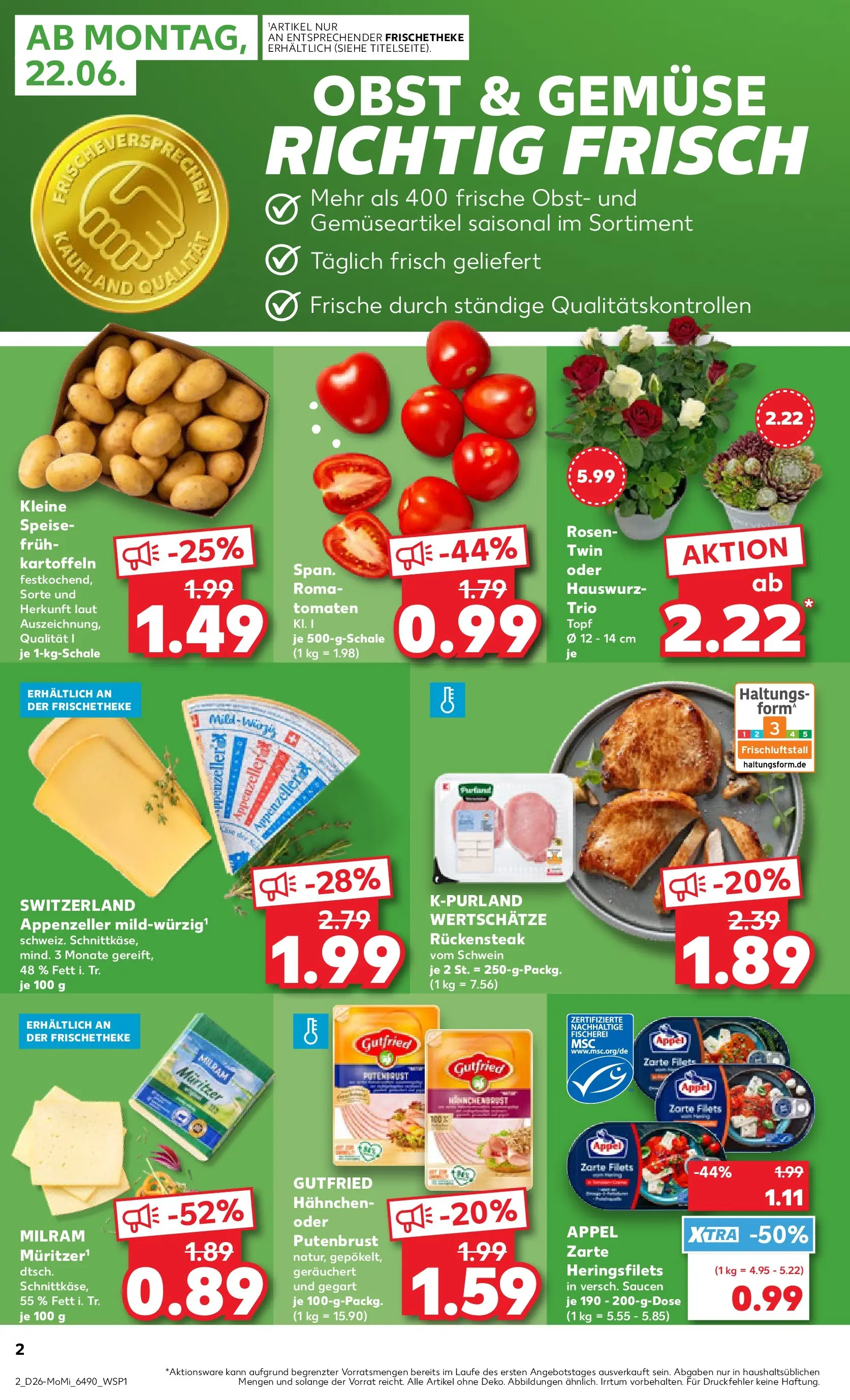 Prospekt Kaufland ab 22.06.2026 ยป Angebote und Werbung Online | Seite: 2 Prospekt Kaufland ab 22.06.2026 ยป Angebote Online zum Blรคttern | Seite: 2