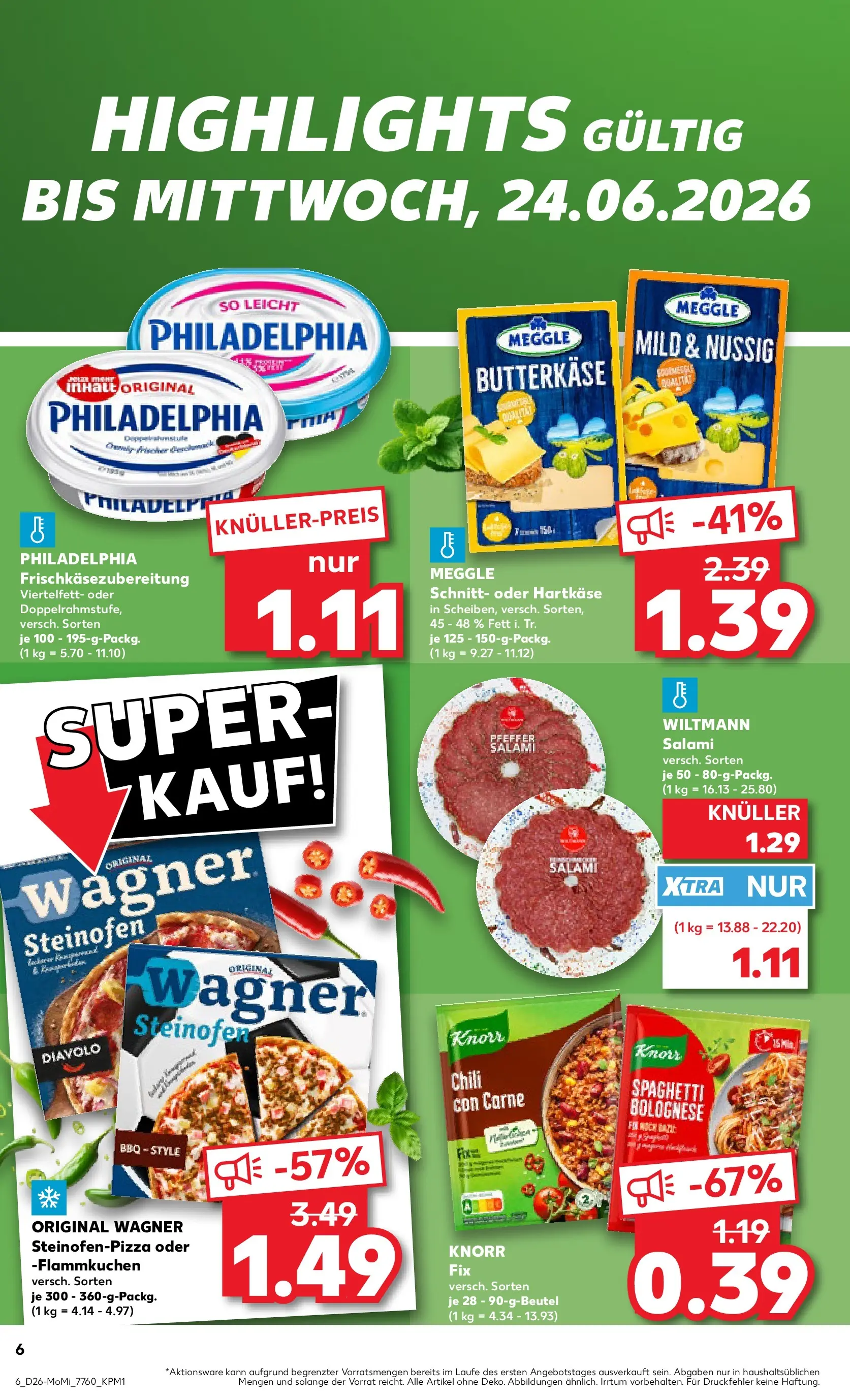 Prospekt Kaufland ab 22.06.2026 ยป Angebote und Werbung Online | Seite: 6 Prospekt Kaufland ab 22.06.2026 ยป Angebote Online zum Blรคttern | Seite: 6