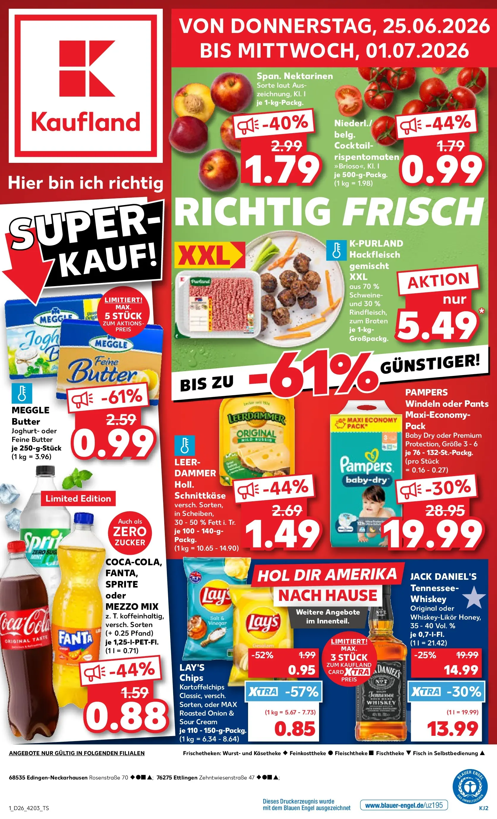Prospekt Kaufland ab 22.06.2026 » Angebote Online zum Blättern | Seite: 10 | Produkte: Mezzo mix, Joghurt, Jack Daniel's, Zucker