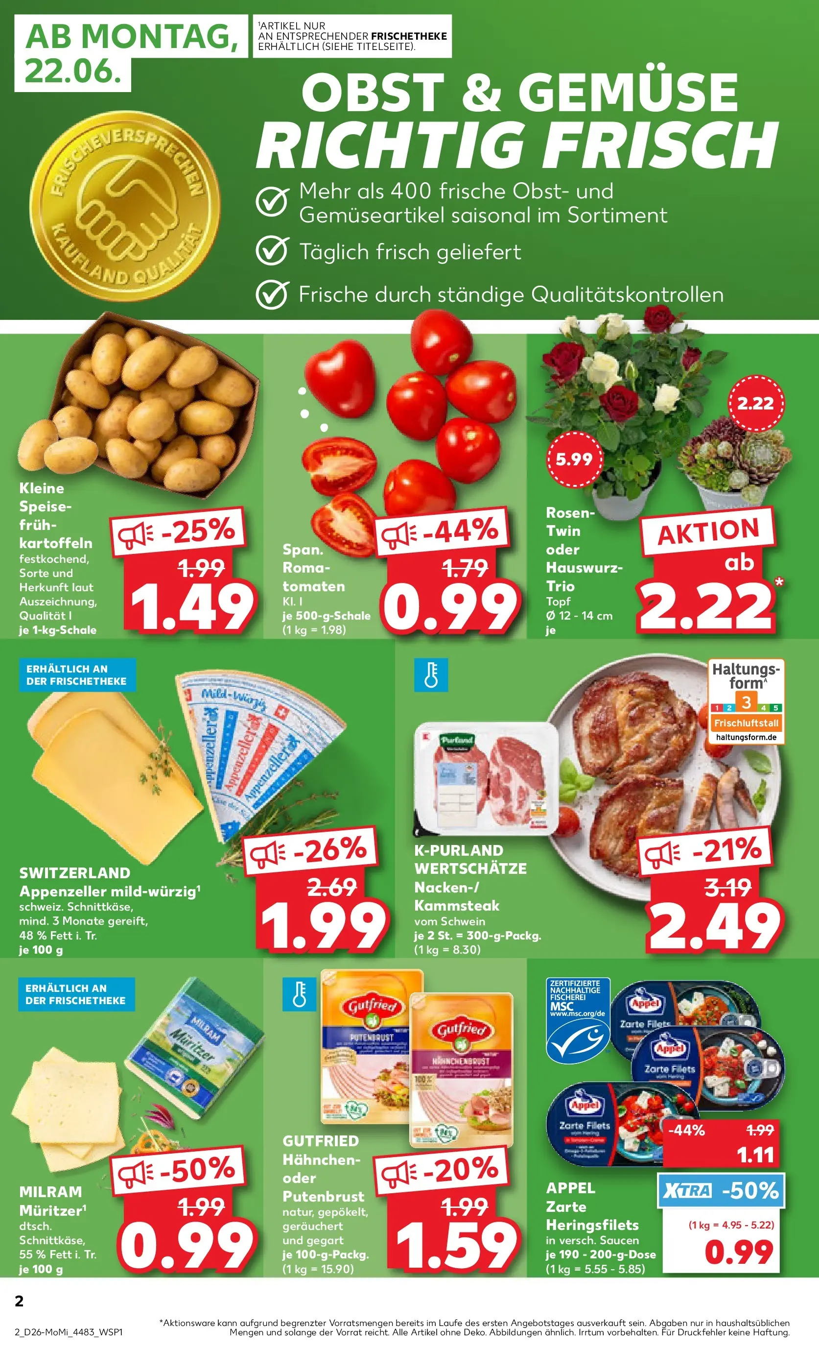 Prospekt Kaufland ab 22.06.2026 ยป Angebote und Werbung Online | Seite: 2 Prospekt Kaufland ab 22.06.2026 ยป Angebote Online zum Blรคttern | Seite: 2