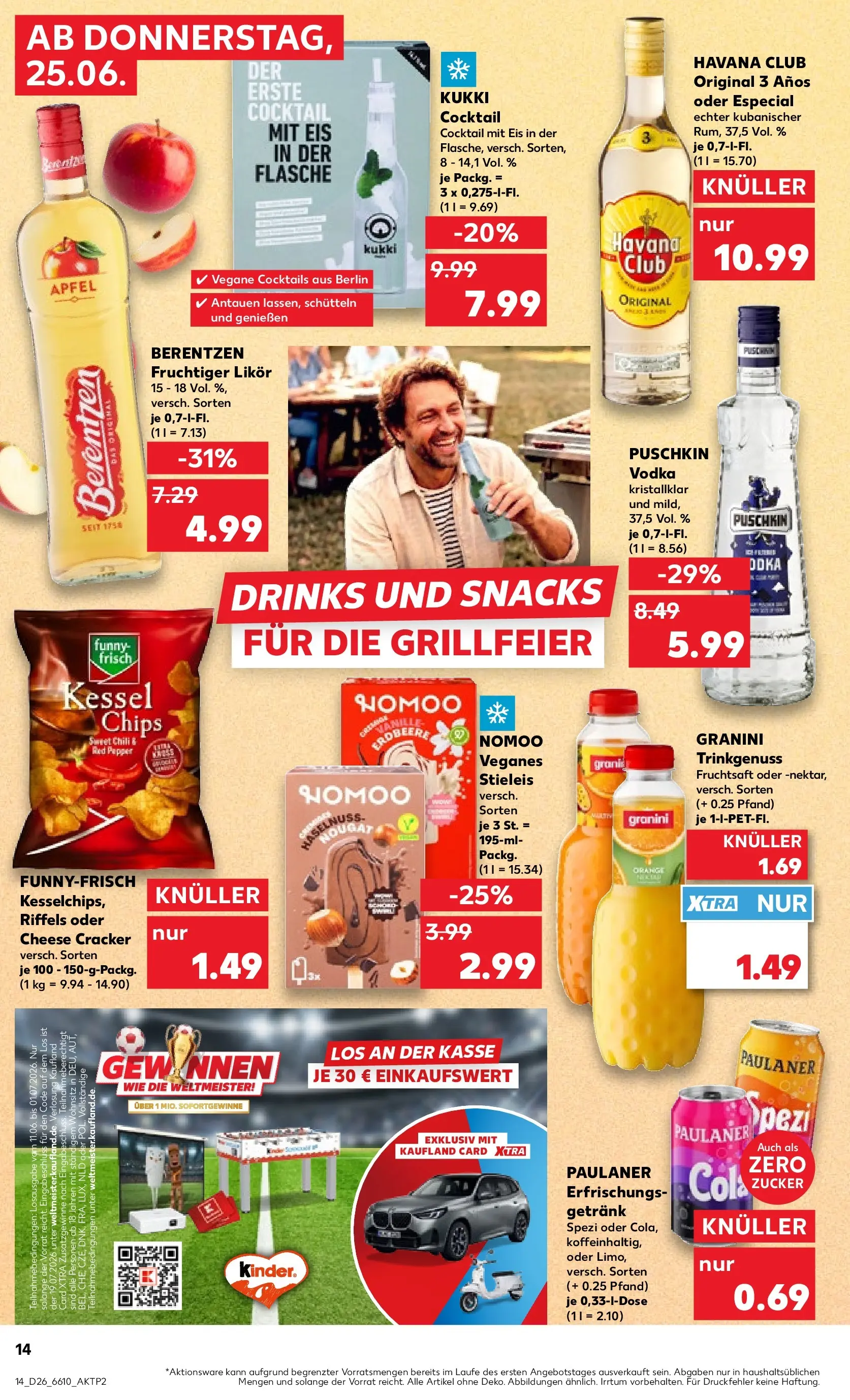 Prospekt Kaufland ab 22.06.2026 ยป Angebote und Werbung Online | Seite: 31 | Produkte: Havana club, Chili, Fruchtsaft, Paulaner Prospekt Kaufland ab 22.06.2026 ยป Angebote Online zum Blรคttern | Seite: 31 | Produkte: Havana club, Chili, Fruchtsaft, Paulaner