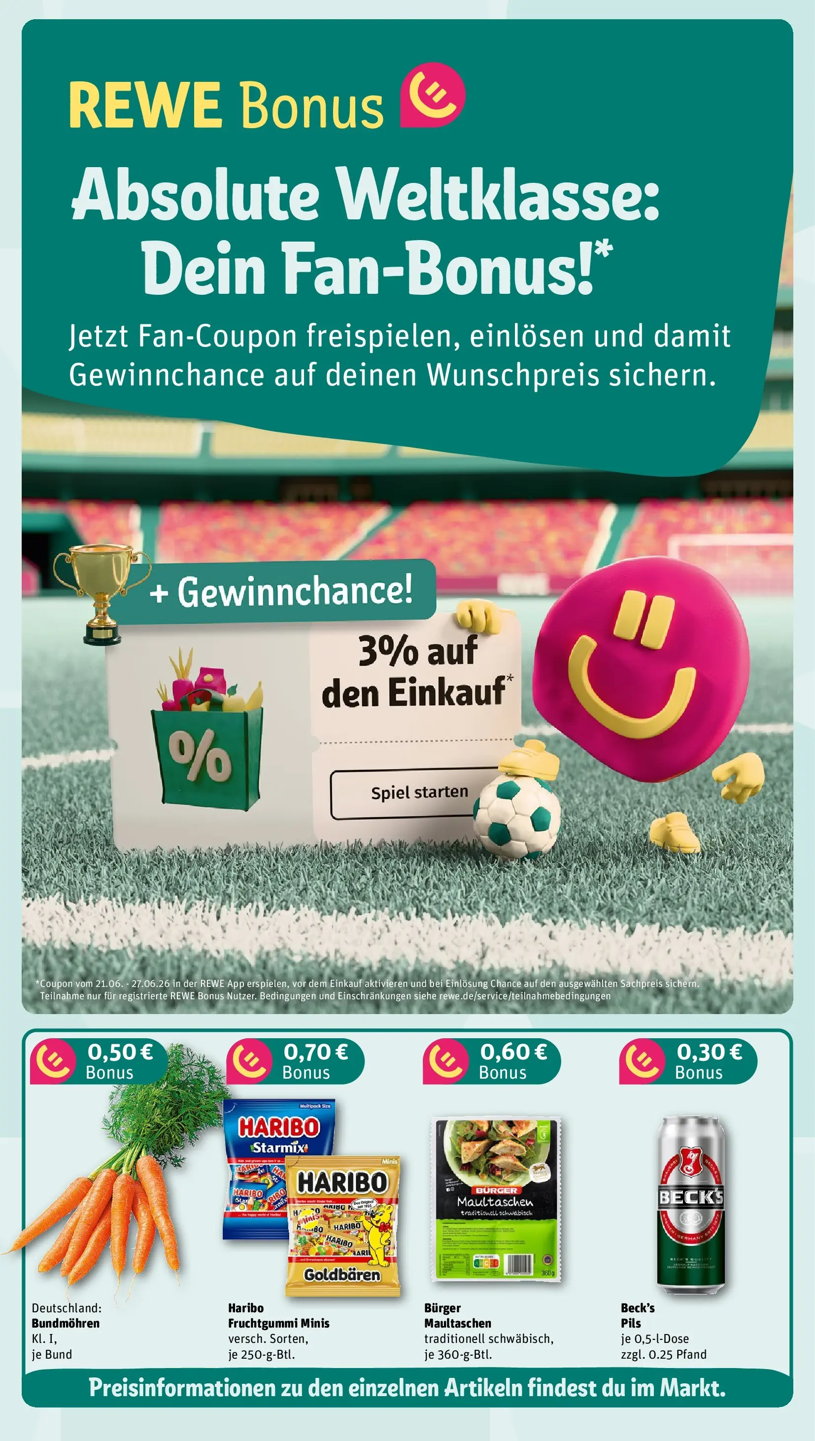 REWE Prospekt ab 21.06.2026 zum Blättern » Angebote | Seite: 3