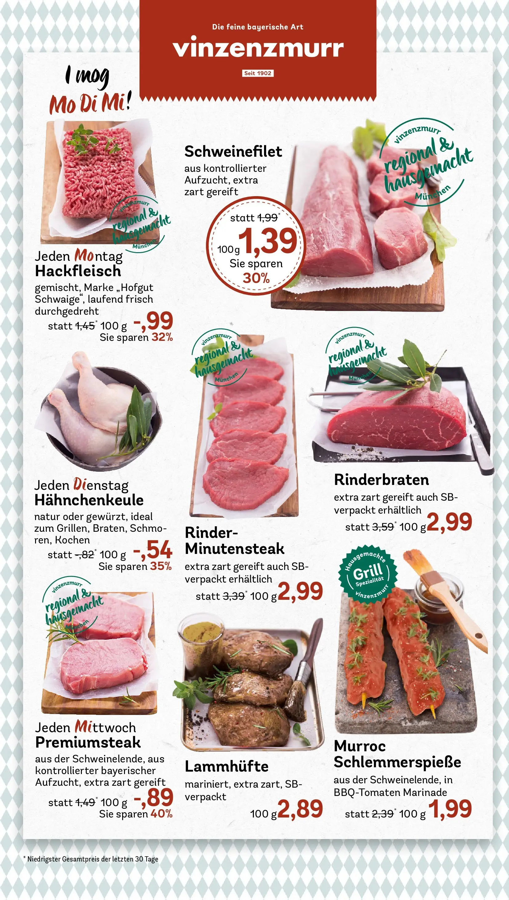 REWE Prospekt ab 21.06.2026 zum Blättern » Angebote | Seite: 10 | Produkte: Rinderbraten, Grill, Schweinefilet, Hackfleisch