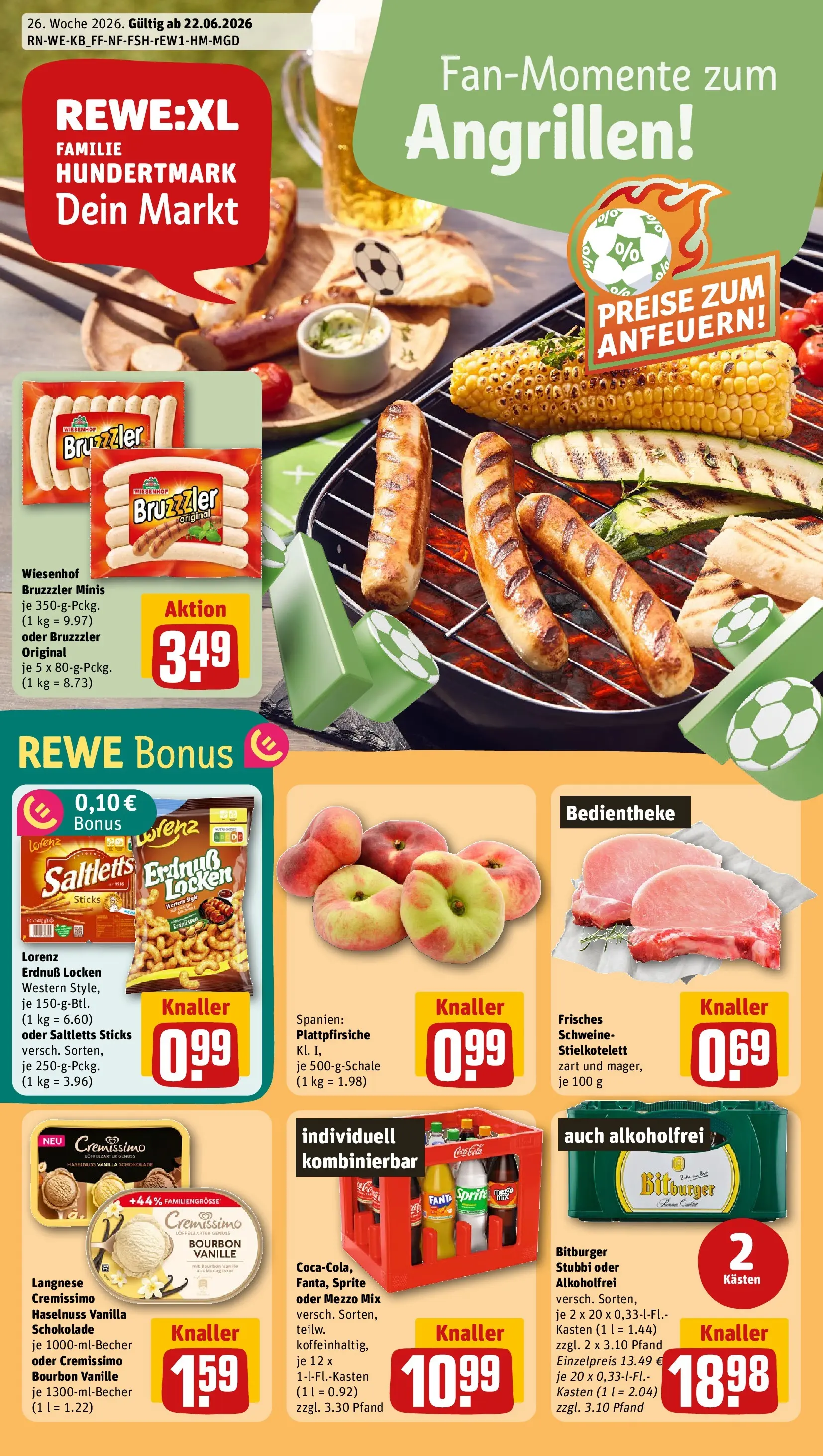 REWE Prospekt ab 21.06.2026 zum Blättern » Angebote | Seite: 1