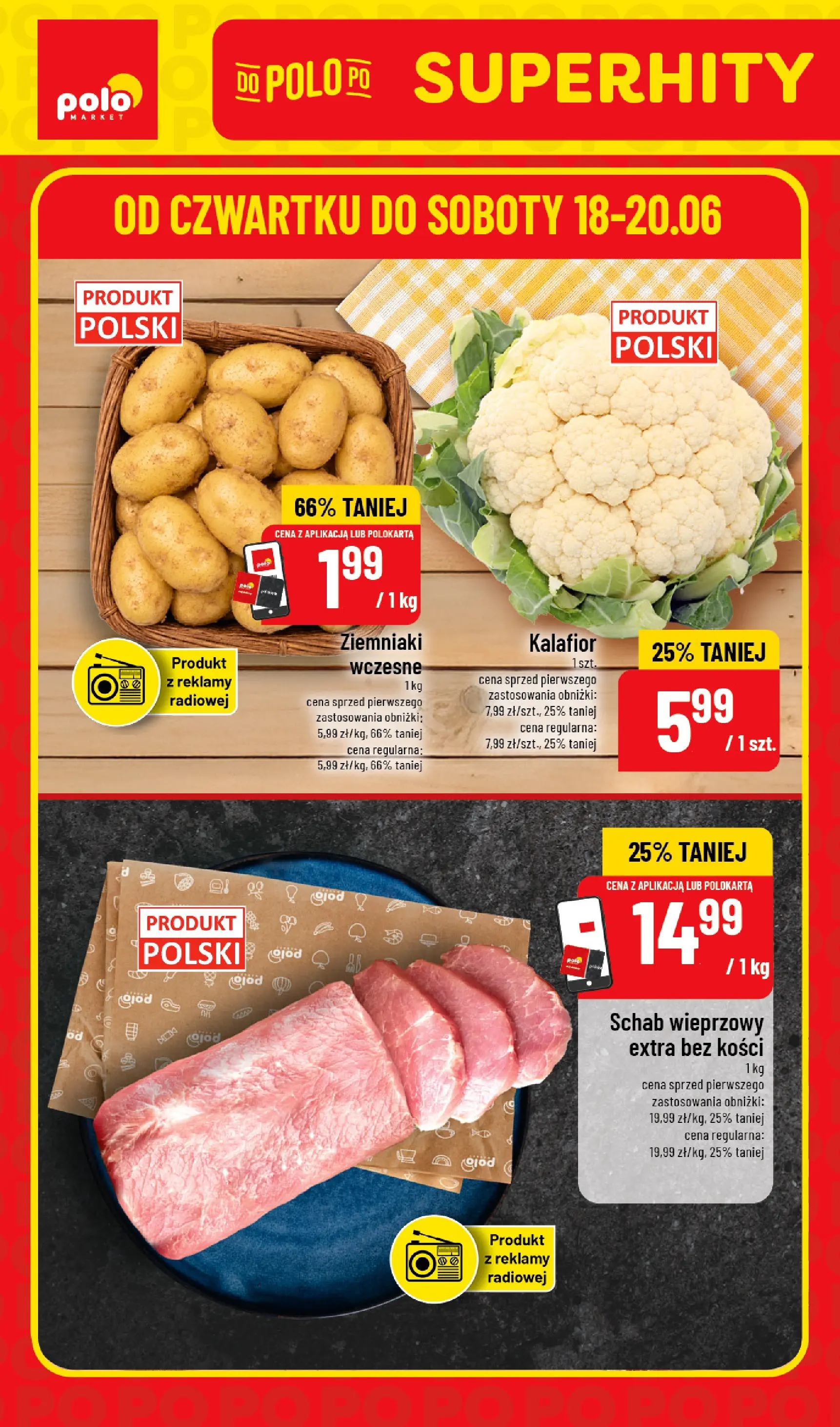 Nowa POLOmarket gazetka od jutra 18.06.2026 | Strona: 1
