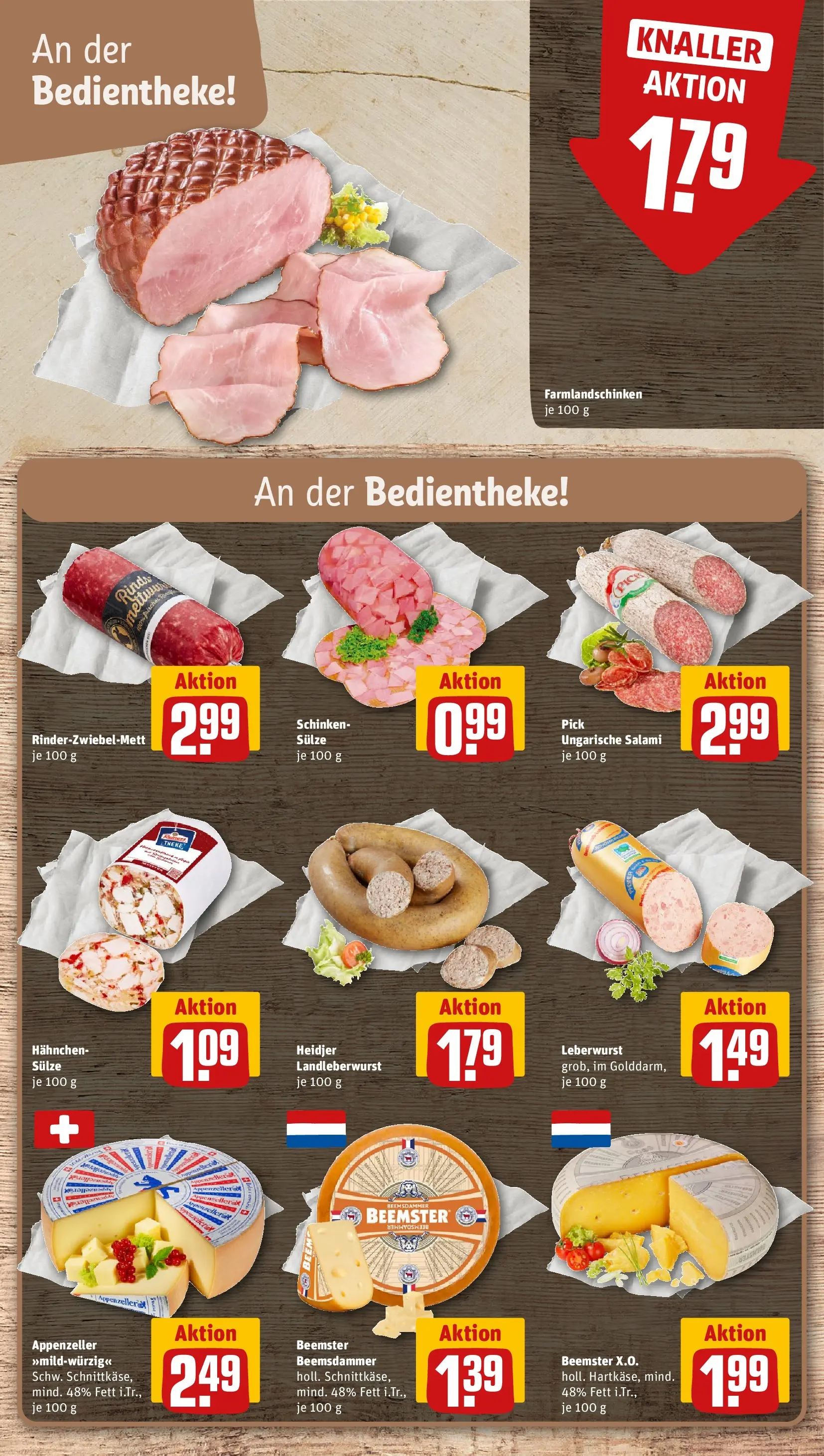 REWE Prospekt ab 21.06.2026 zum Blättern » Angebote | Seite: 11 | Produkte: Hahnchen, Salami, Schinken