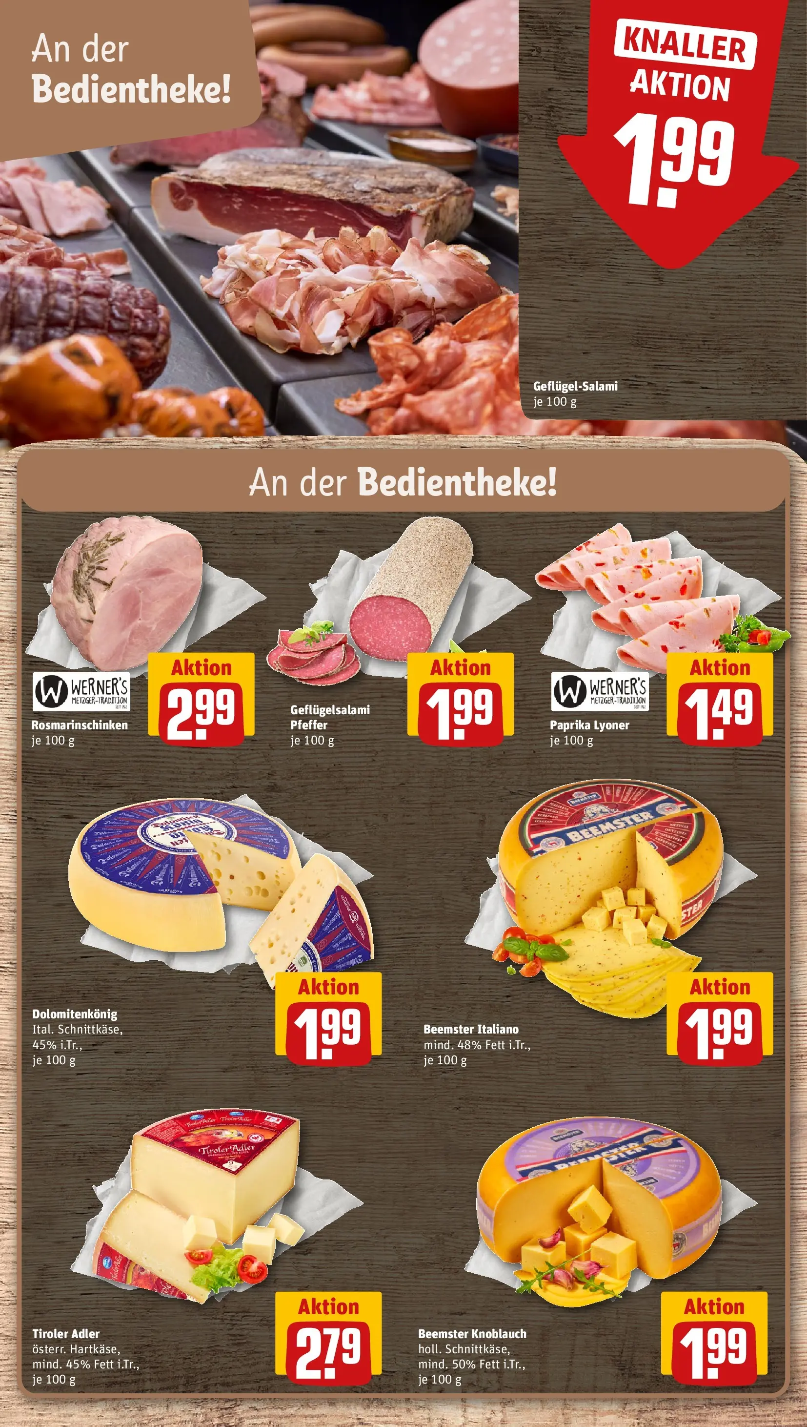 REWE Prospekt ab 21.06.2026 zum Blättern » Angebote | Seite: 11 | Produkte: Paprika, Pfeffer, Knoblauch, Salami