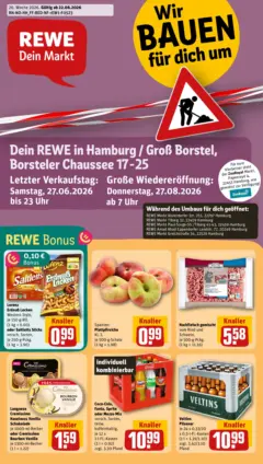 Rewe Prospekt Hamburg / Groß Borstel ab 21.06.2026 gültig