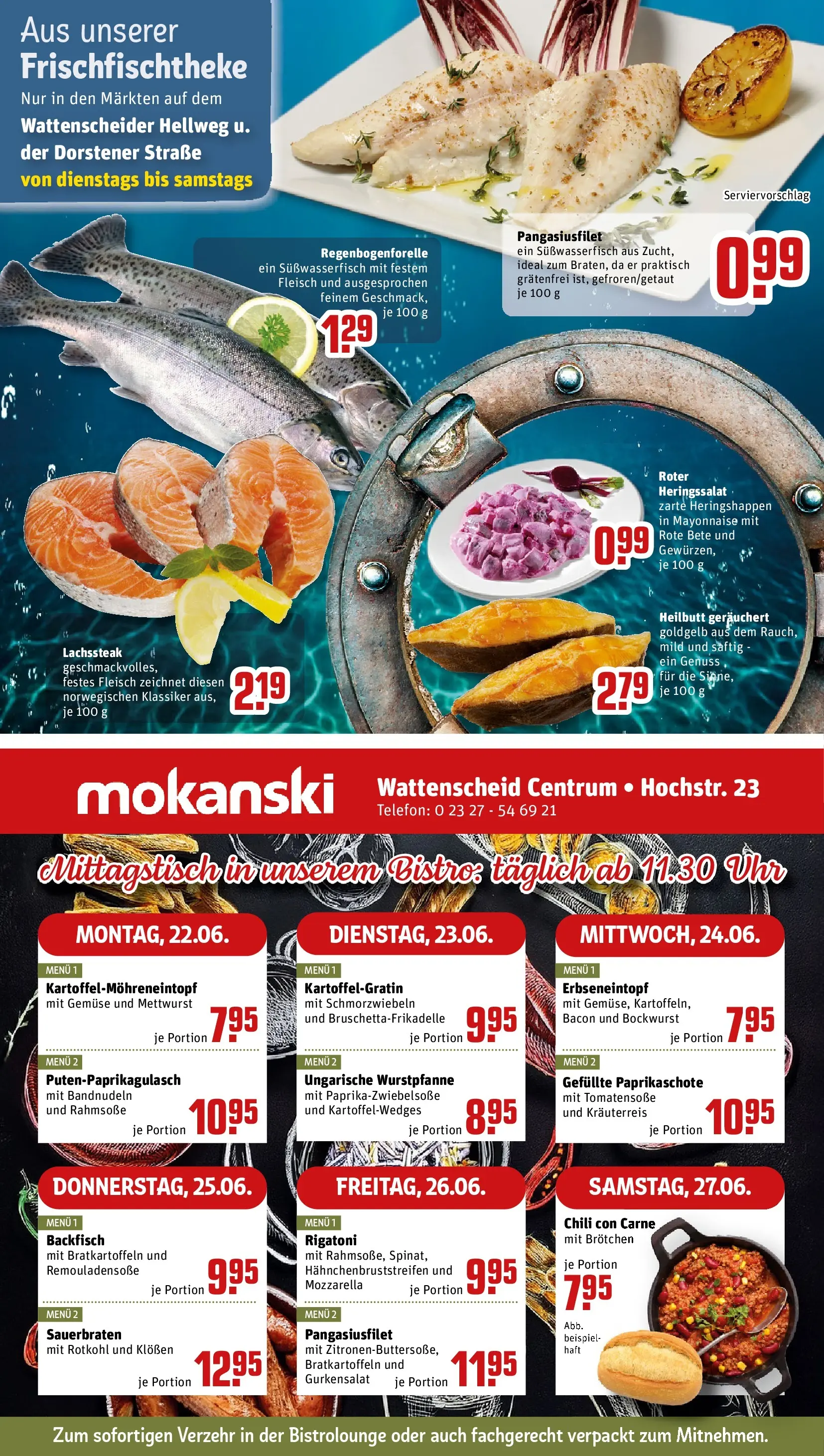 REWE Prospekt ab 21.06.2026 zum Blättern » Angebote | Seite: 30 | Produkte: Bockwurst, Chili, Steak, Uhr