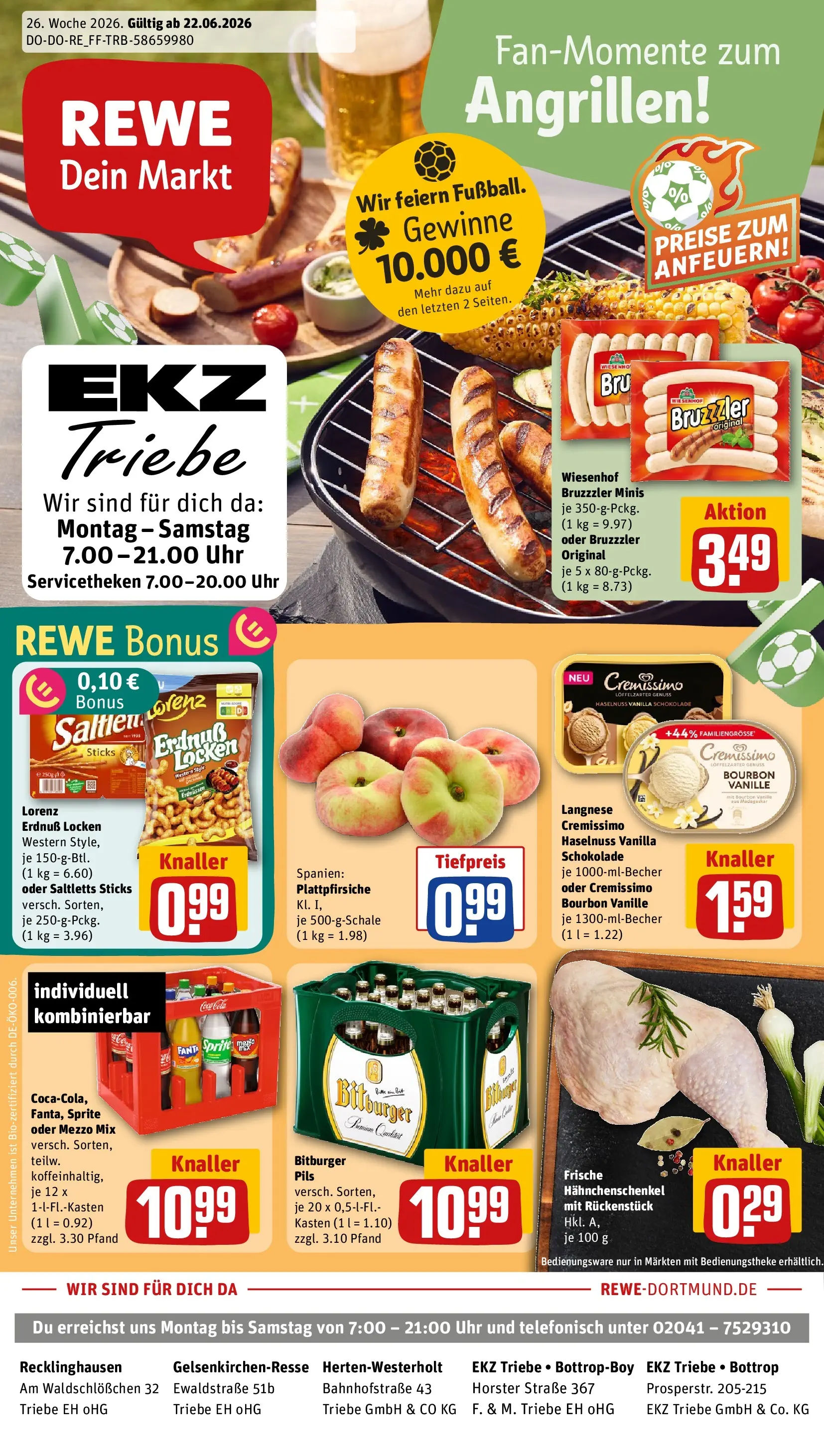 REWE Prospekt ab 21.06.2026 zum Blättern » Angebote | Seite: 1