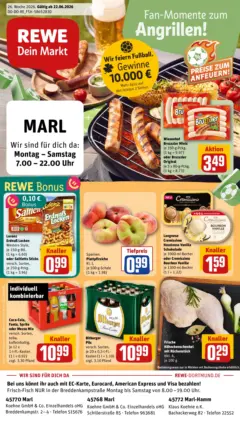 Rewe Prospekt Marl ab 21.06.2026 gültig Rewe Prospekt Marl ab 21.06.2026 gültig