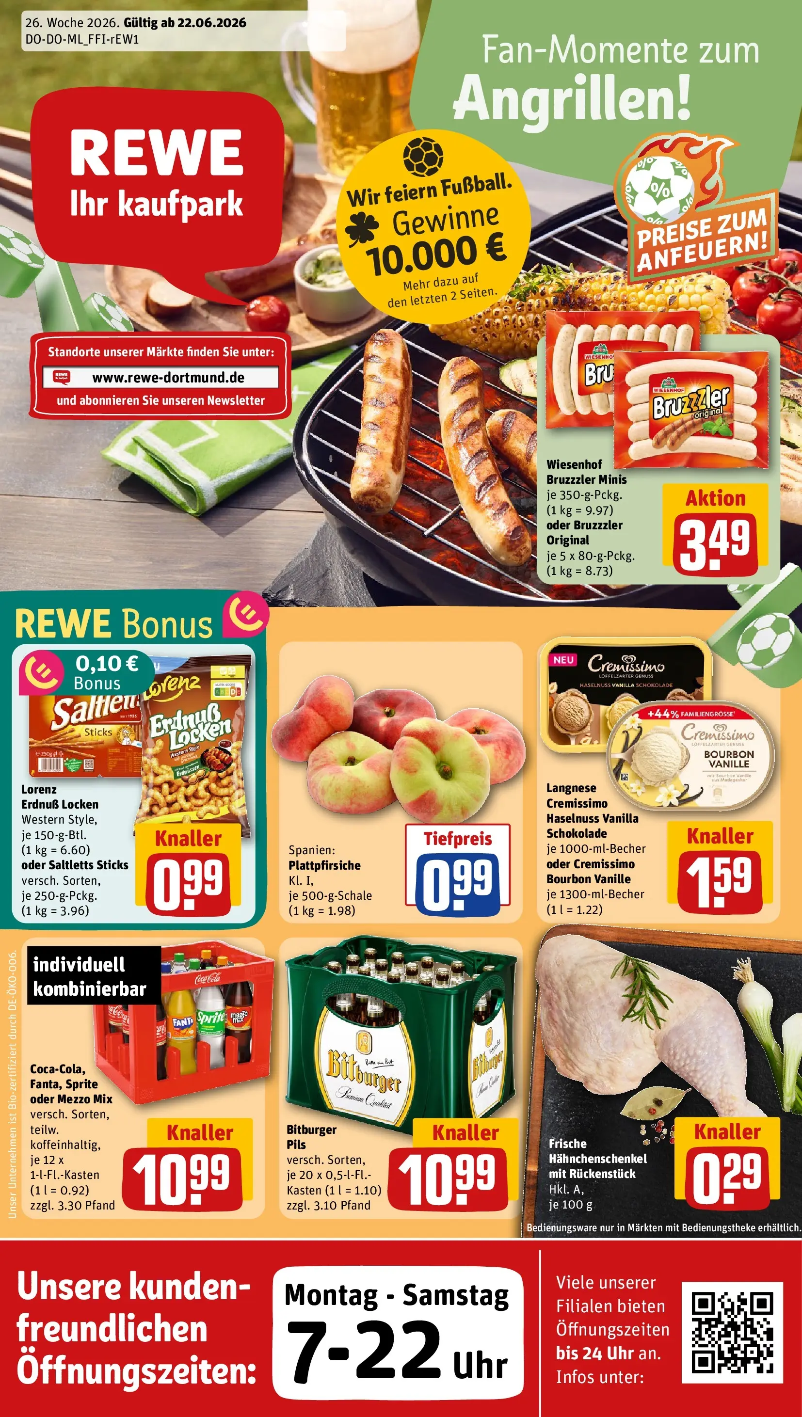 REWE Prospekt ab 21.06.2026 zum Blättern » Angebote | Seite: 1