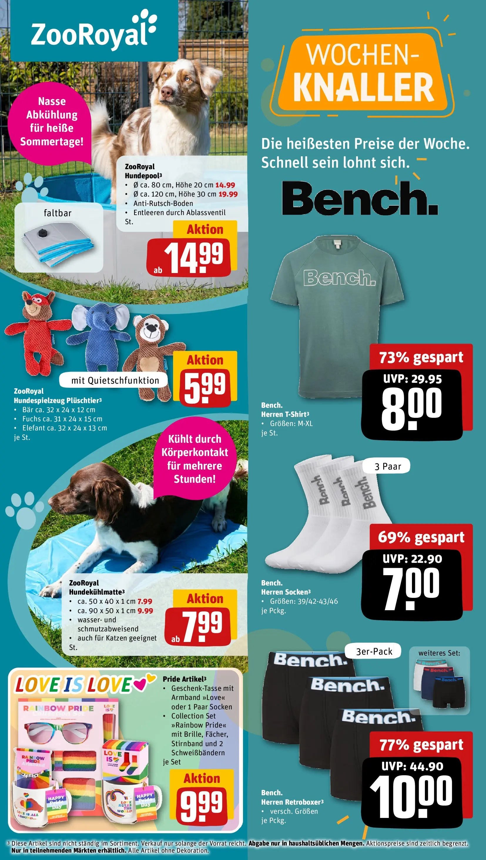 REWE Prospekt ab 21.06.2026 zum Blättern » Angebote | Seite: 35 | Produkte: T-Shirt, Wasser, Socken, Boxer