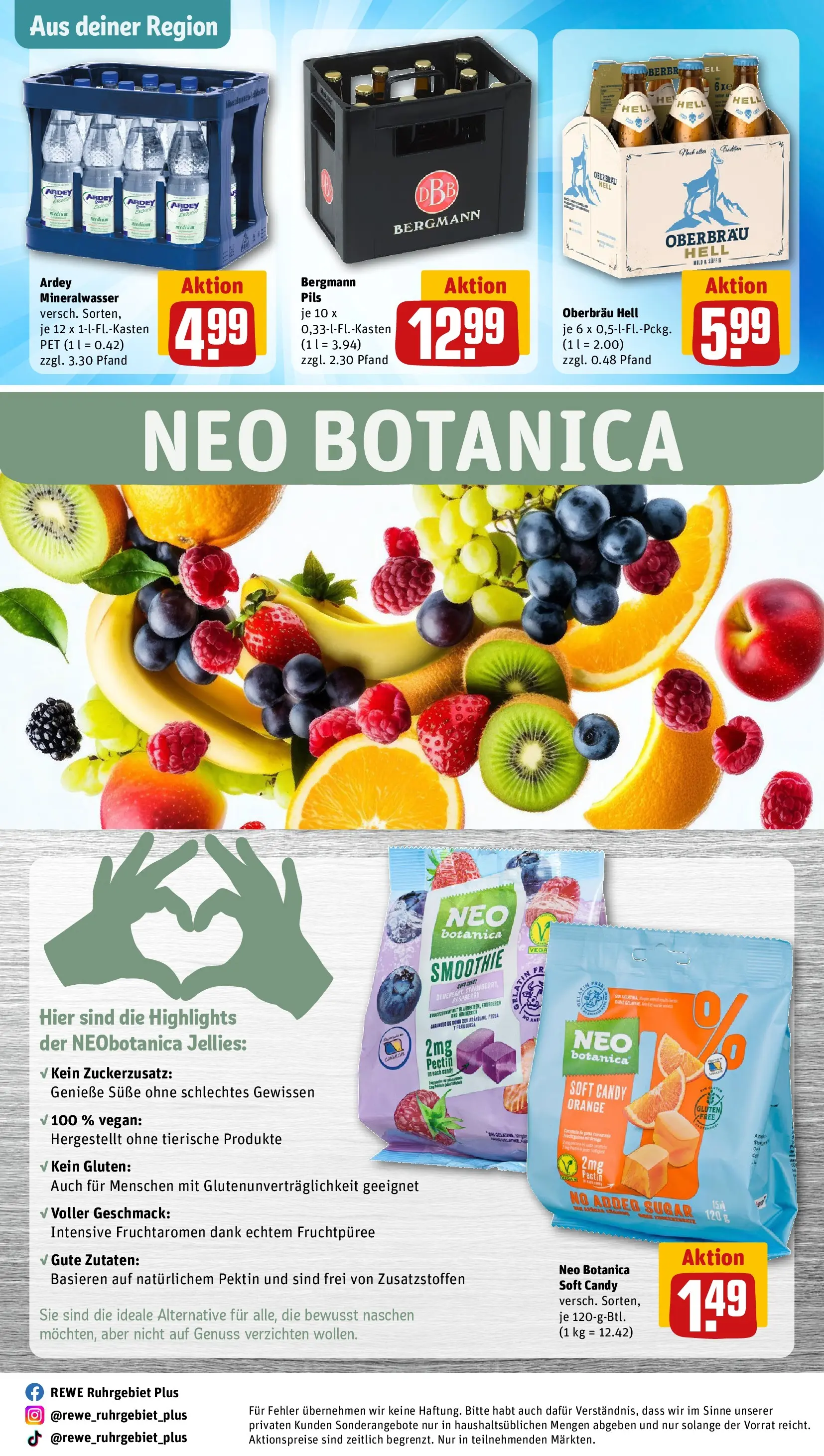 REWE Prospekt ab 22.06.2026 zum Blättern » Angebote | Seite: 29 | Produkte: Pils, Mineralwasser