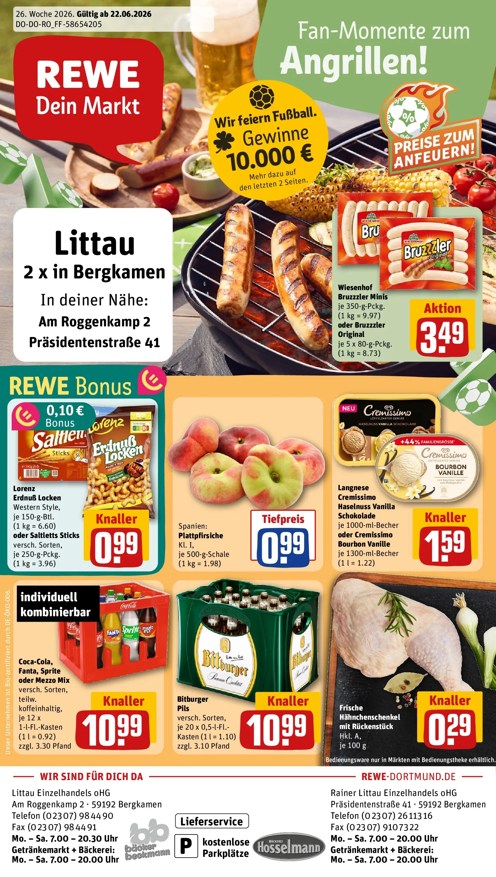 REWE Prospekt ab 21.06.2026 zum Blättern » Angebote | Seite: 1