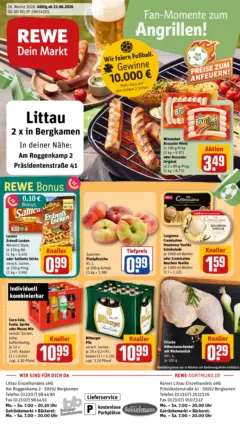 Rewe Prospekt Bergkamen ab 21.06.2026 gültig Rewe Prospekt Bergkamen ab 21.06.2026 gültig