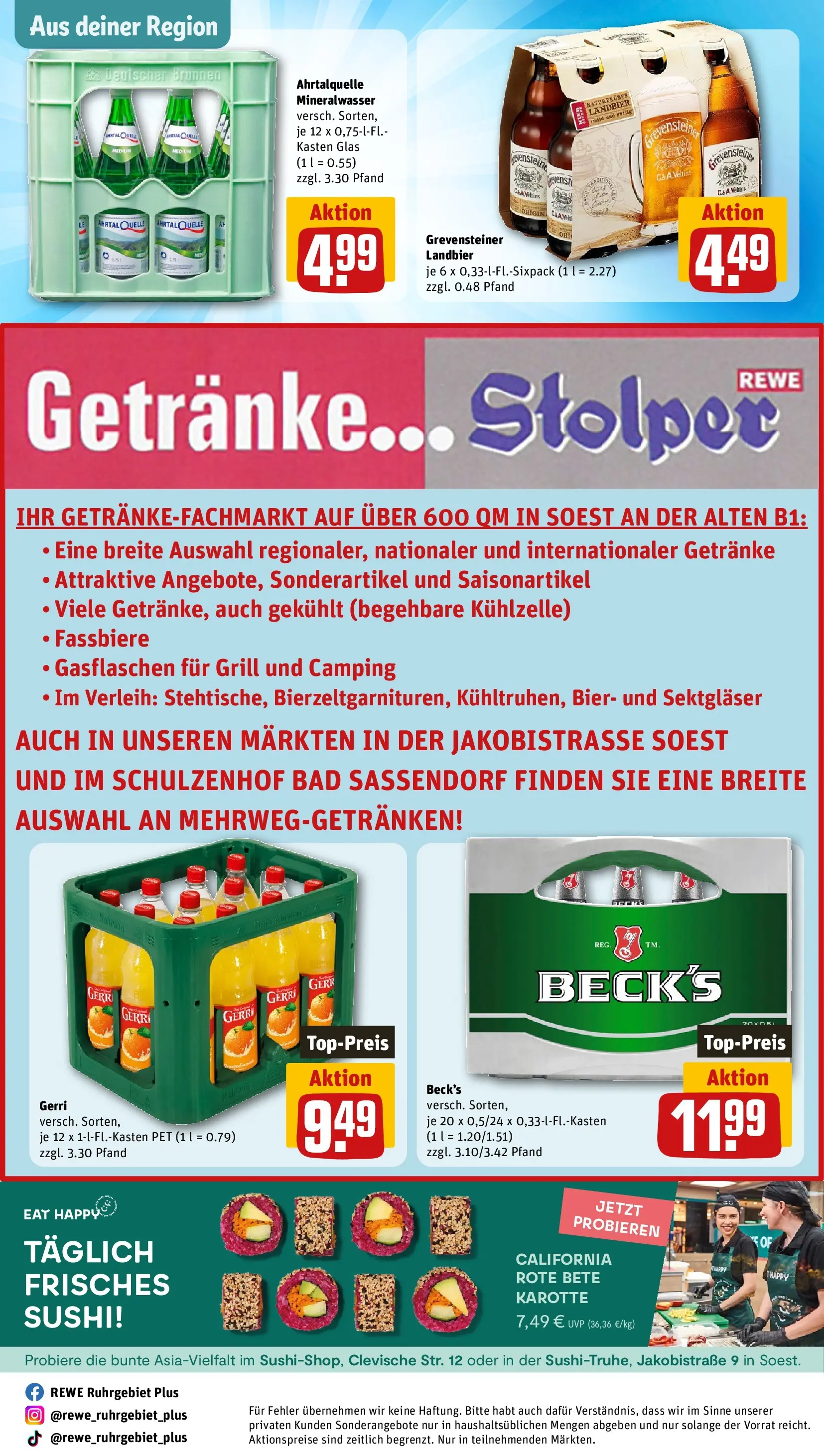 REWE Prospekt ab 21.06.2026 zum Blättern » Angebote | Seite: 28 | Produkte: Bad, Mineralwasser, Karotte, Veltins