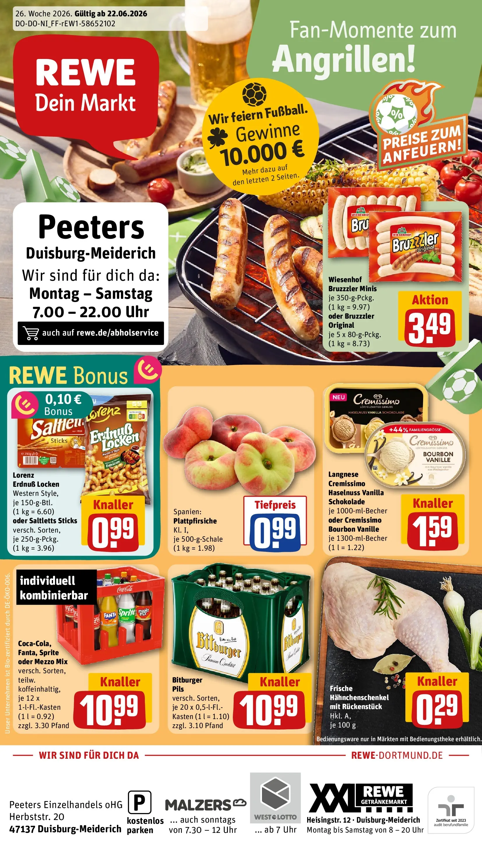 REWE Prospekt ab 21.06.2026 zum Blättern » Angebote | Seite: 1
