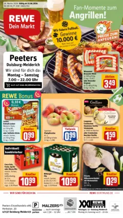 Rewe Prospekt Duisburg ab 21.06.2026 gültig Rewe Prospekt Duisburg ab 21.06.2026 gültig