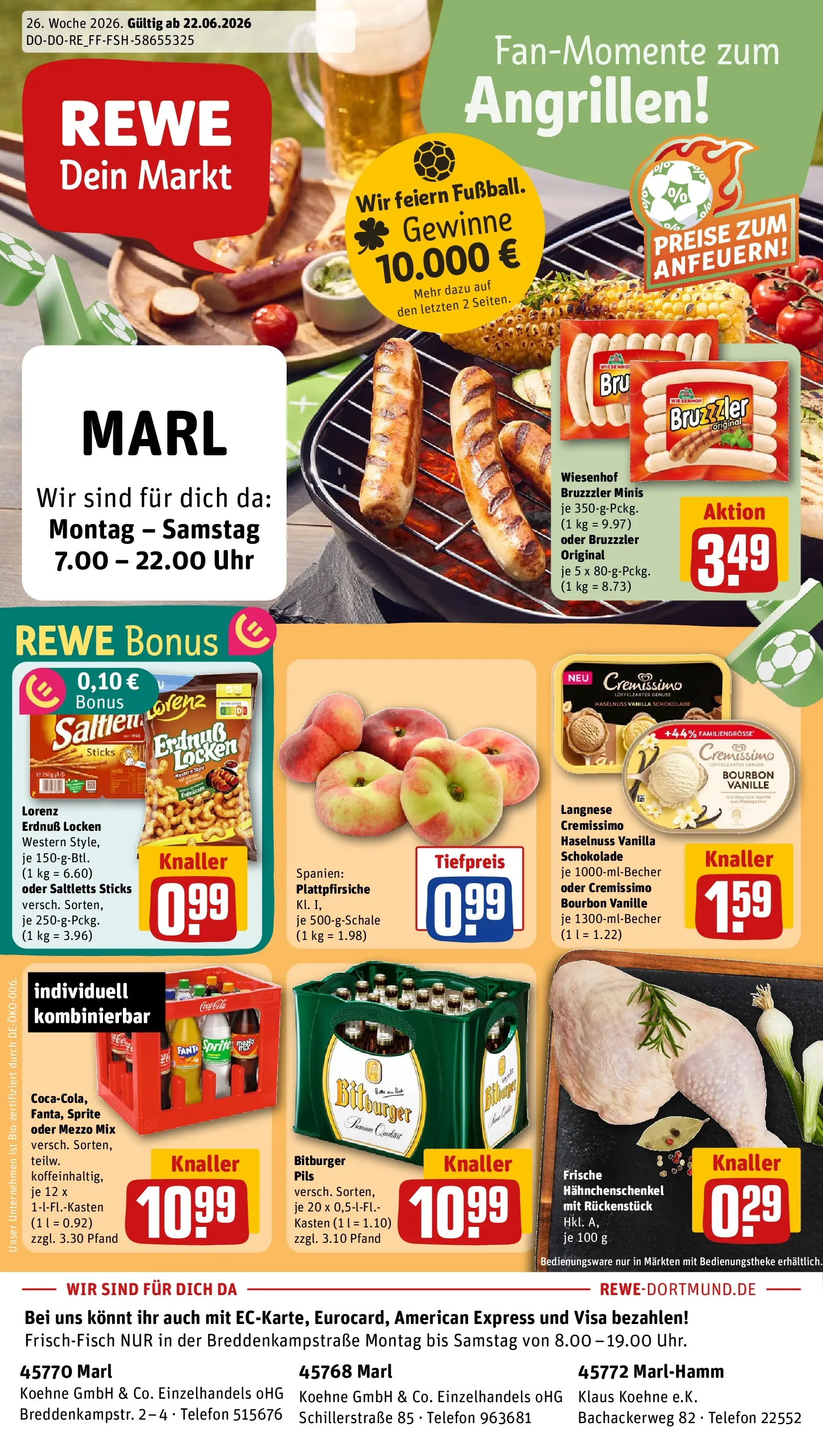 REWE Prospekt ab 21.06.2026 zum Blättern » Angebote | Seite: 1