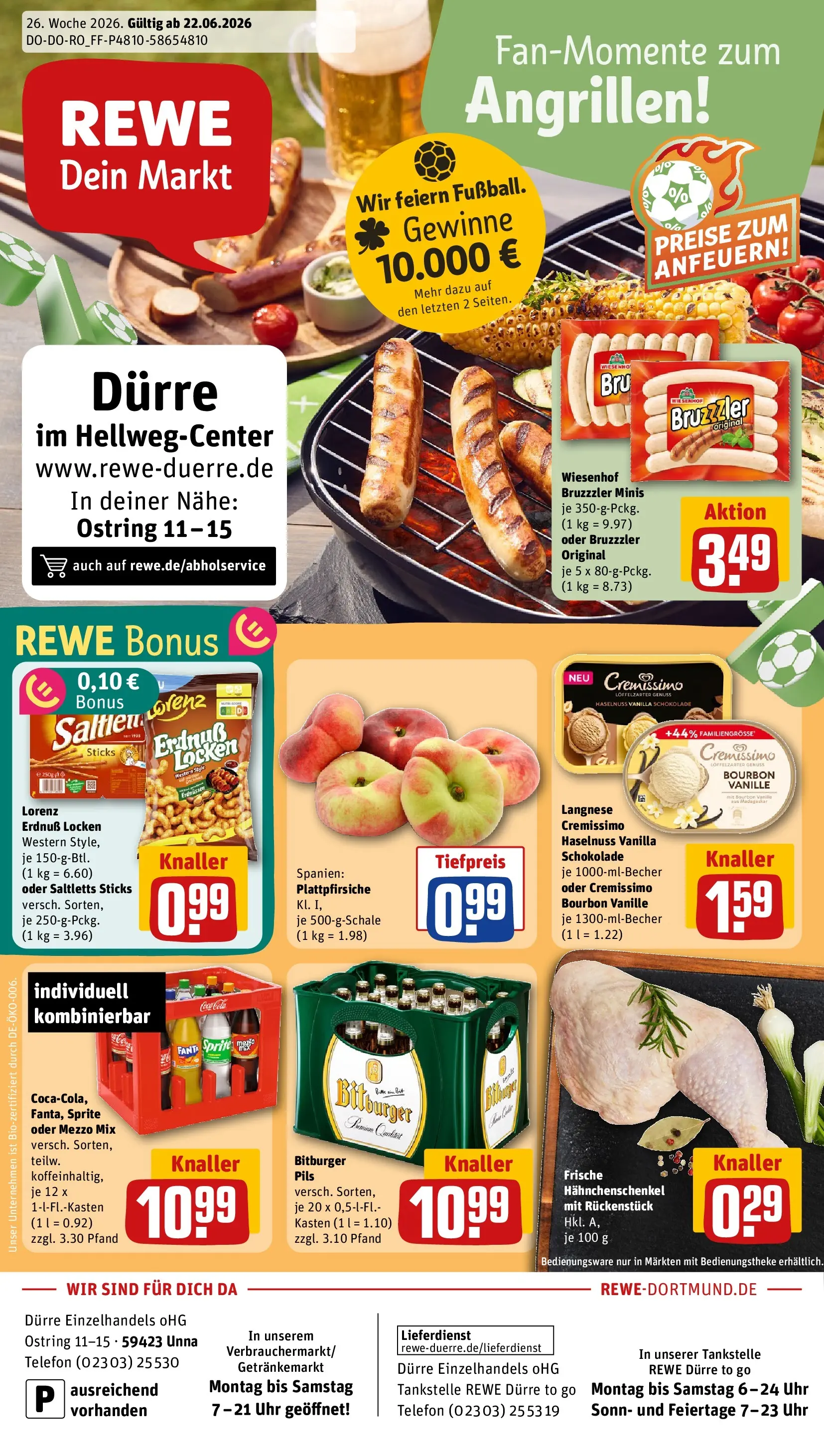 REWE Prospekt ab 21.06.2026 zum Blättern » Angebote | Seite: 1