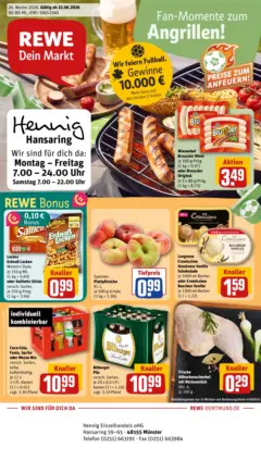 Rewe Prospekt Münster ab 21.06.2026 gültig Rewe Prospekt Münster ab 21.06.2026 gültig