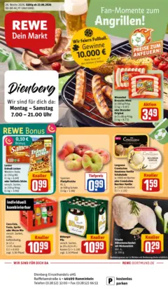 Rewe Prospekt Hamminkeln ab 21.06.2026 gültig Rewe Prospekt Hamminkeln ab 21.06.2026 gültig