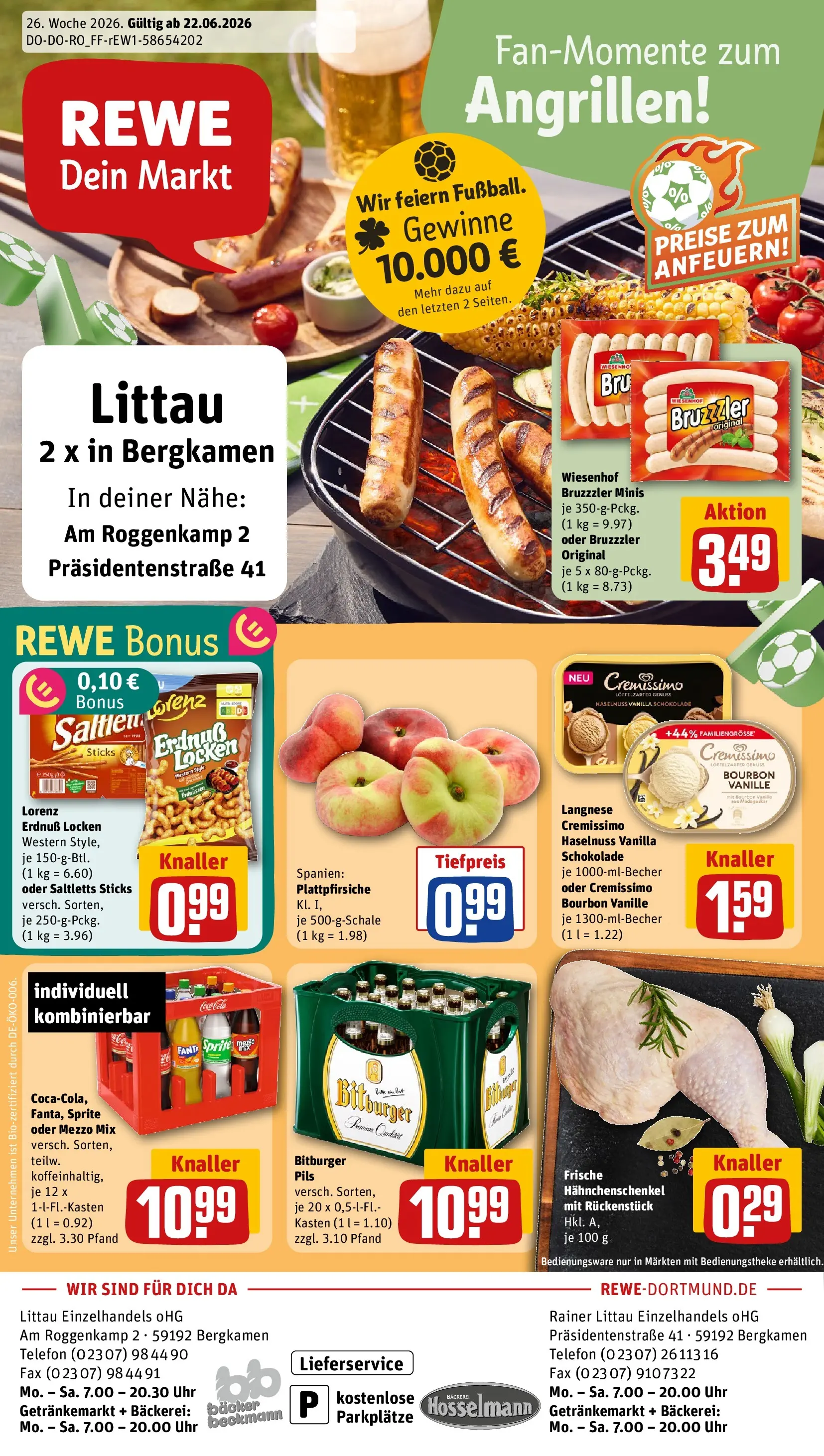 REWE Prospekt ab 21.06.2026 zum Blättern » Angebote | Seite: 1