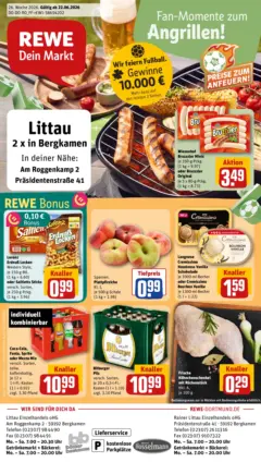 Rewe Prospekt Bergkamen ab 21.06.2026 gültig Rewe Prospekt Bergkamen ab 21.06.2026 gültig