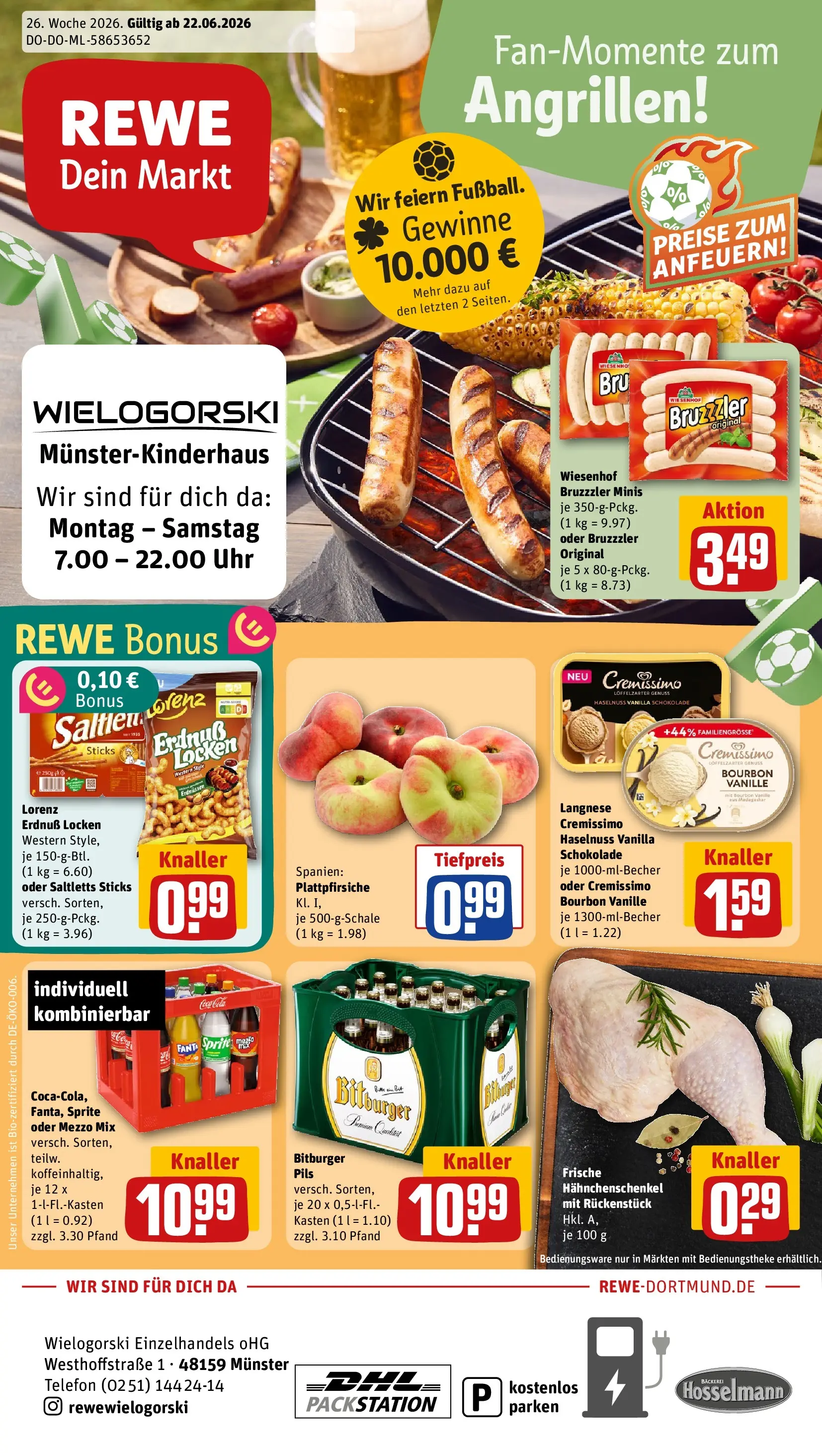 REWE Prospekt ab 21.06.2026 zum Blättern » Angebote | Seite: 1